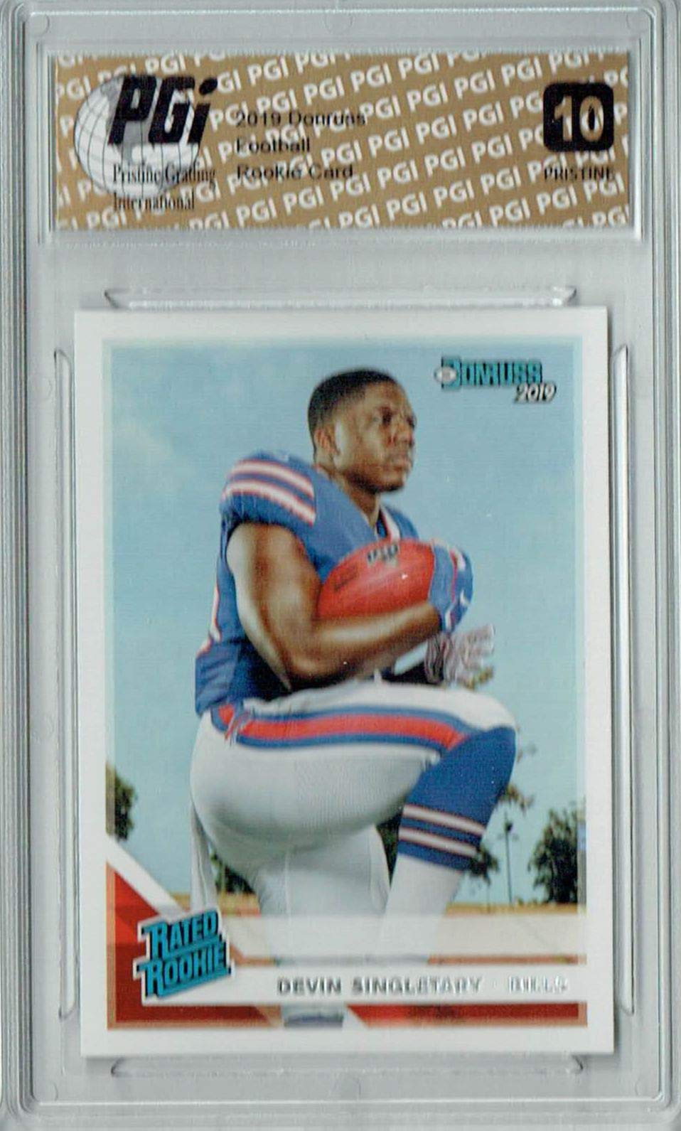 Devin Singletary 2019 Donruss #328 PRISTINE Rookie Football Card PGI 10 - Perfect for NFL Collectors, Sports Memorabilia Displays & Investment Collections