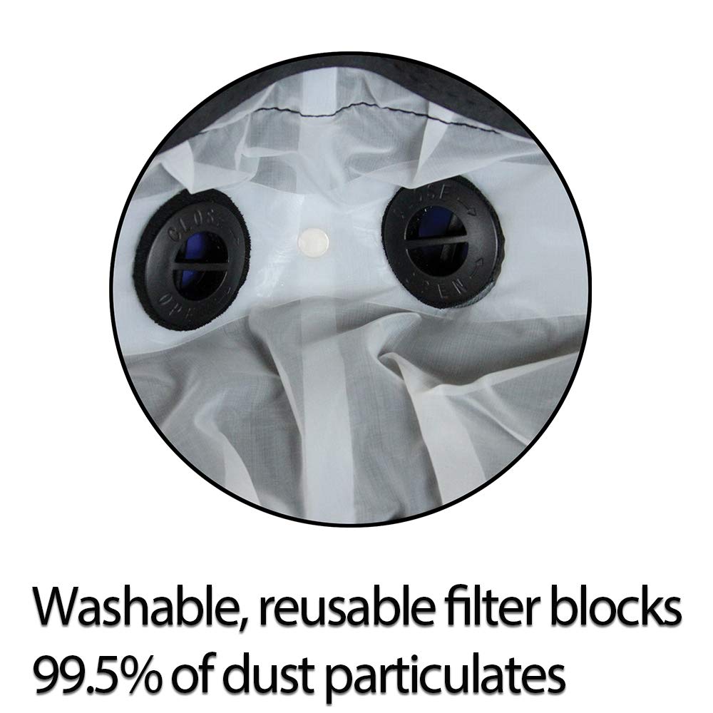 Camo Bandana Style Dust Mask with Adjustable Suspension Straps & 3D Nose Clip - Breathable Face Covering for Outdoor Activities, Cycling, Hiking & Work (20