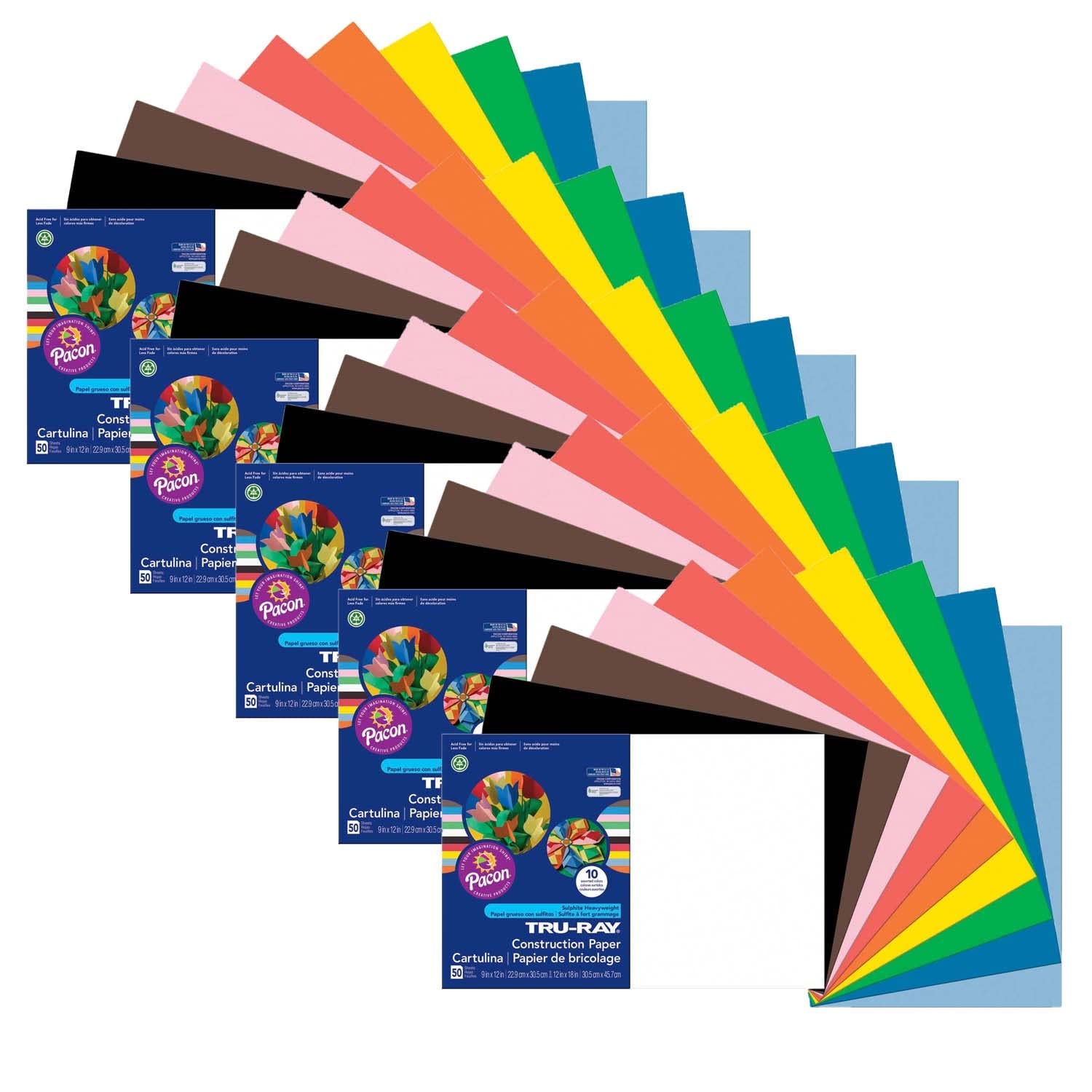 Construction Paper - Standard Assorted Colors, 12