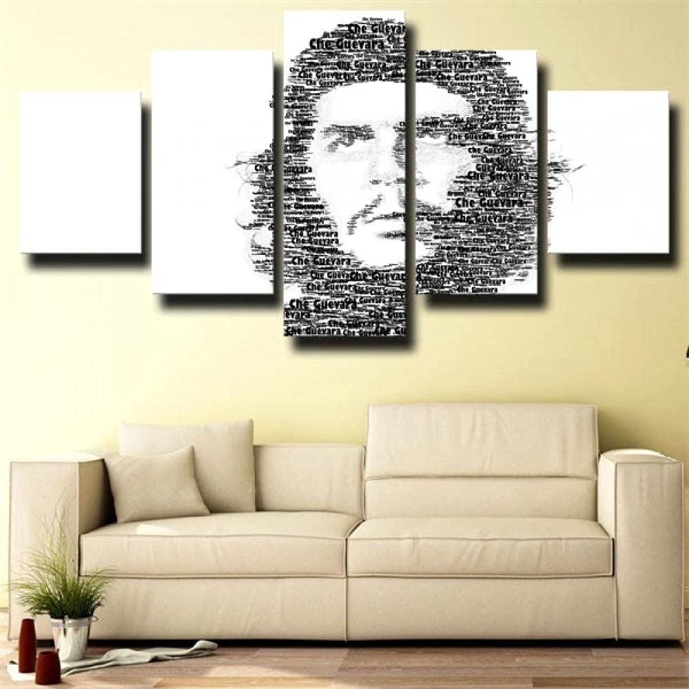 Che Guevara Canvas Wall Art - Framed Soldier Painting for Living Room, Bedroom, Bathroom & Kitchen Decor - Ready to Hang Wall Decor for Home & Office