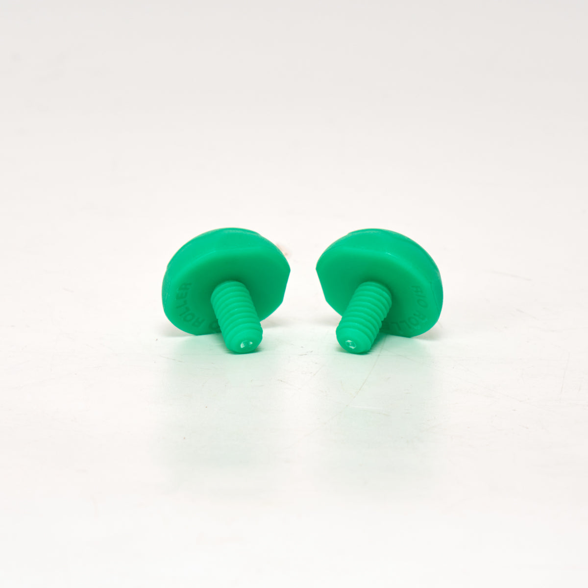 Rio Roller Jam Plugs - Green Skateboard Wheel Stoppers (Pair) - Perfect for Skate Park, Street Skating & Roller Derby Training