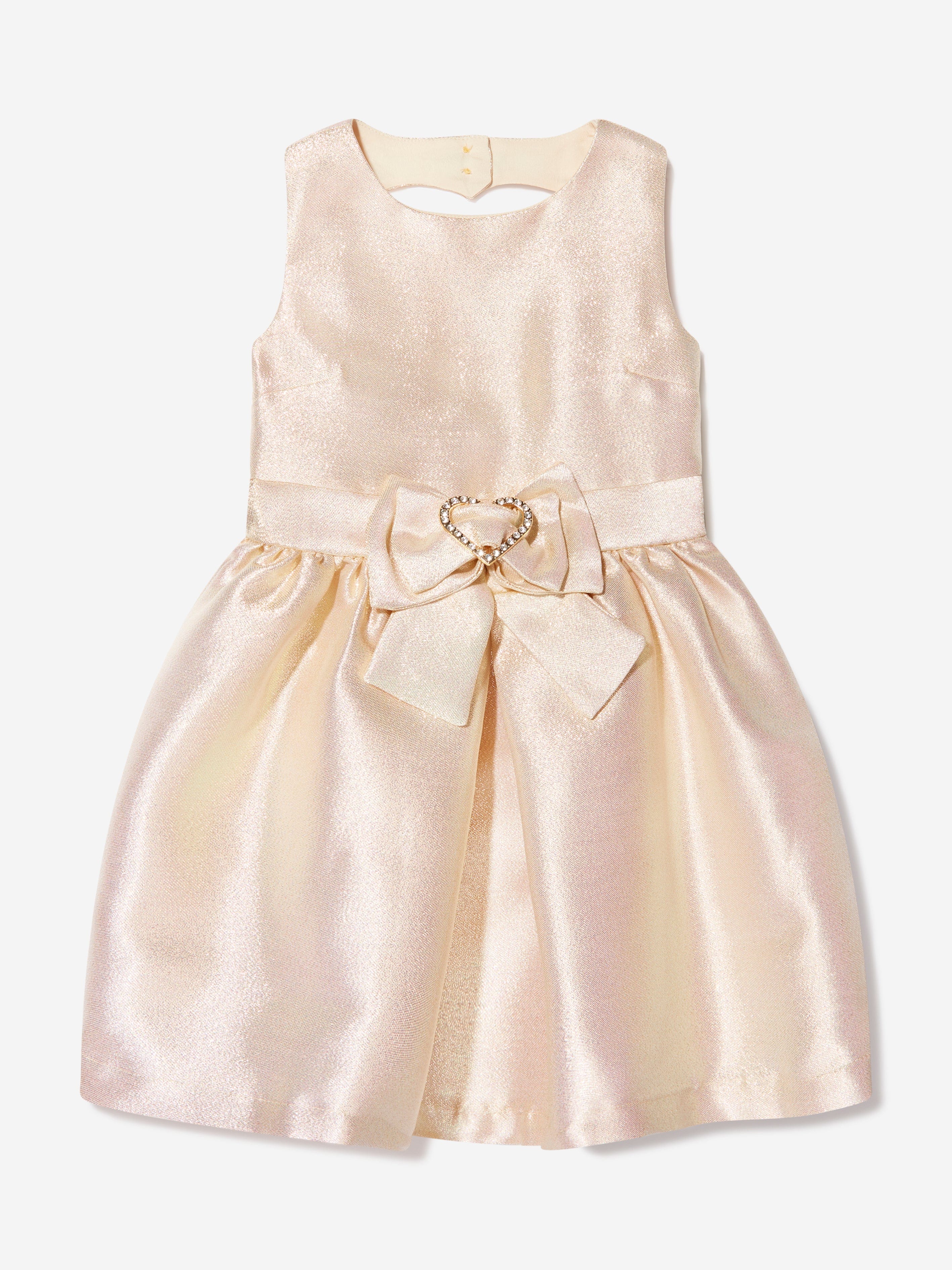 Angels Face Girls Sydney Sparkle Gold Party Dress - Elegant Formal & Holiday Outfit for Birthday, Christmas & Special Occasions