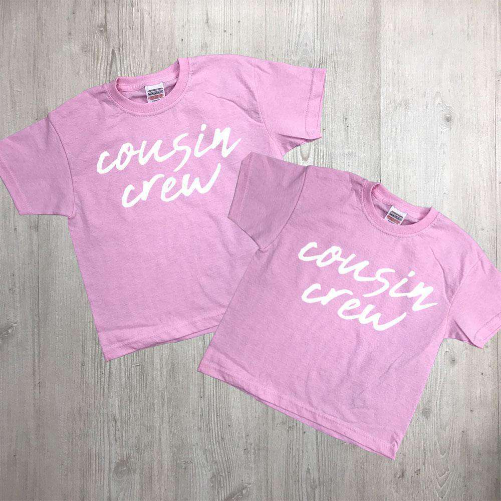 Cousin Crew Script Tees 00 (MRK X) - Trendy Graphic T-Shirts for Men & Women - Perfect for Casual Wear, Street Style & Matching Outfits
