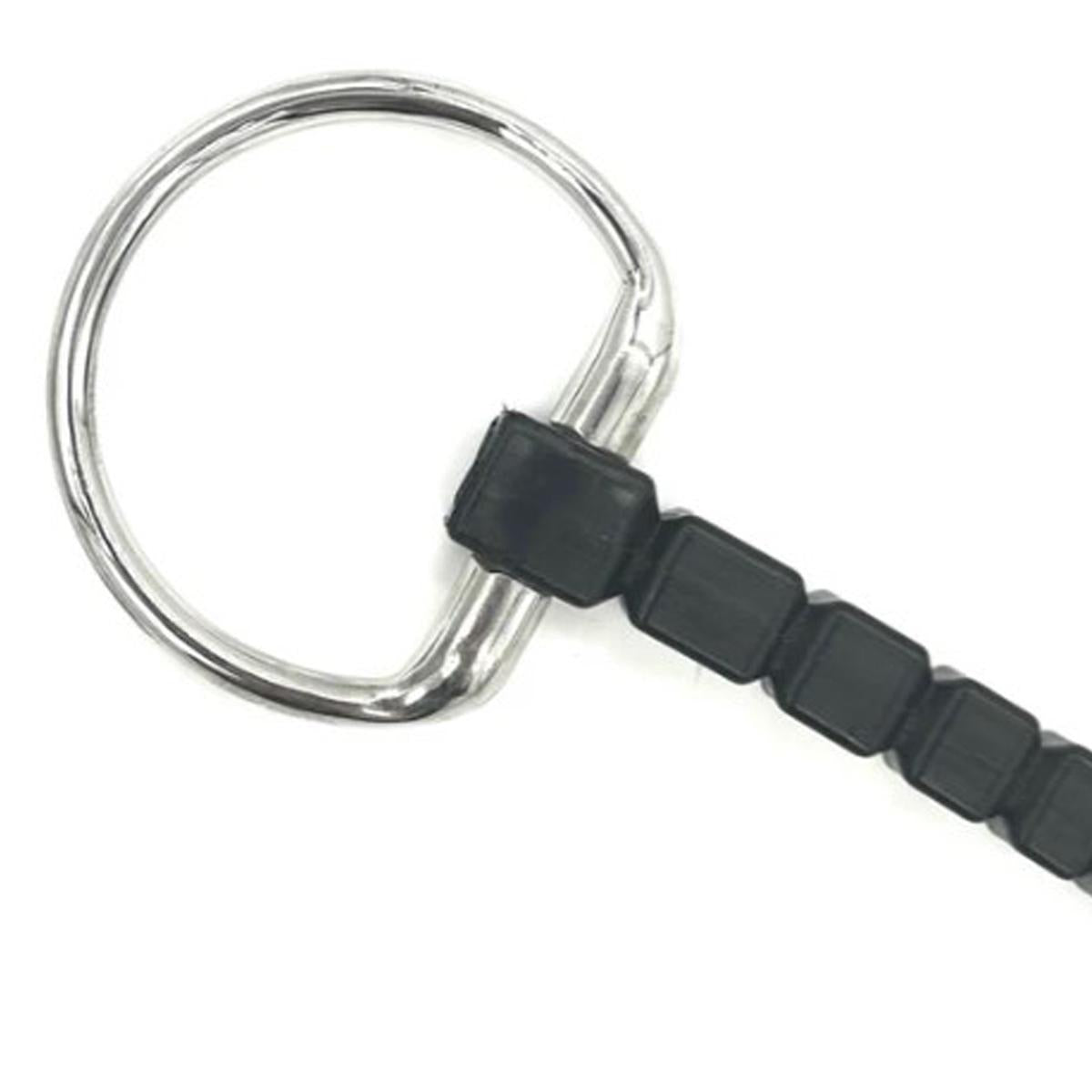 AJR Rubber Block Flexi Eggbutt Bit - Comfortable Horse Bit for Training & Riding - Perfect for Dressage, Jumping & Trail Riding