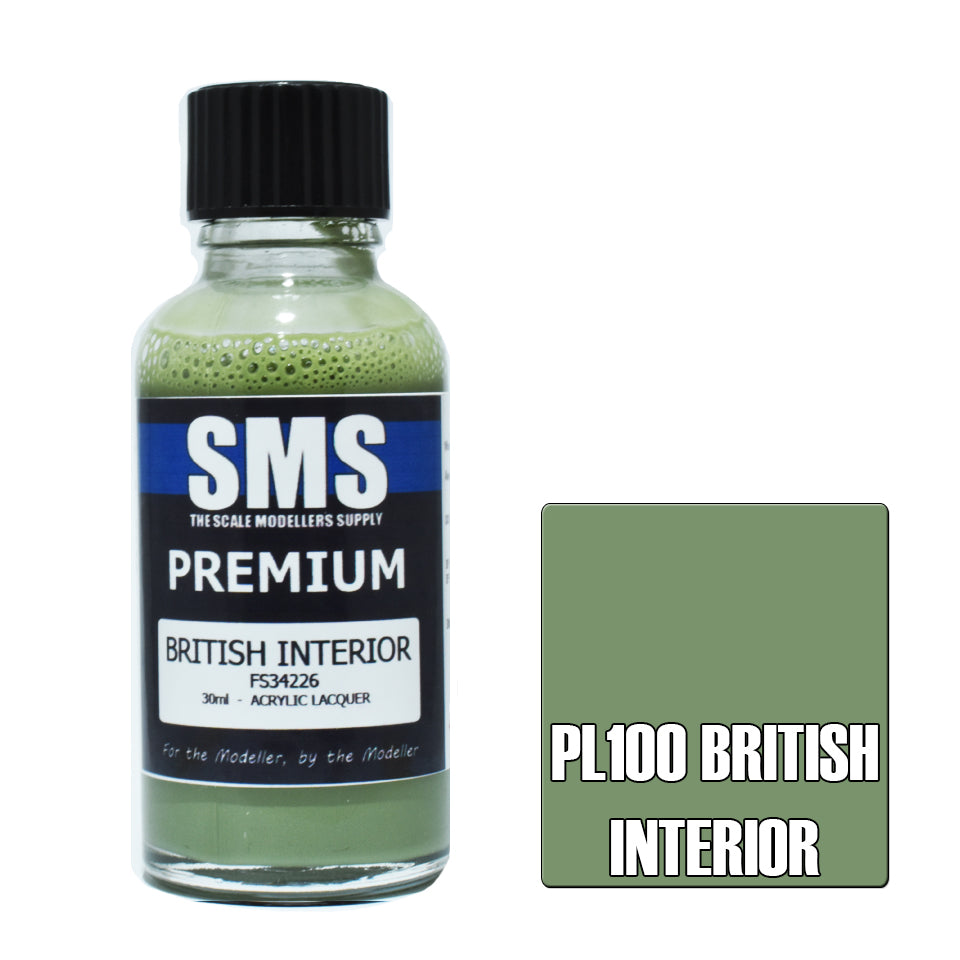 Premium British Interior Acrylic Lacquer Airbrush Paint - 30ML for Miniature Models, DIY Crafts & Home Decor Projects