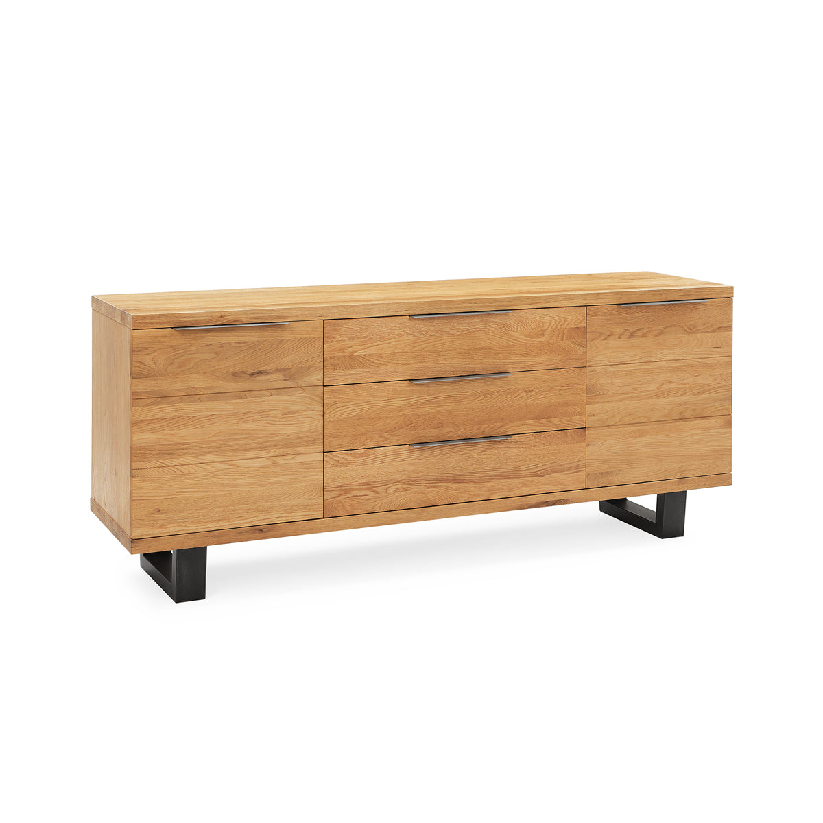 Calia Sideboard - Modern Wood Buffet Cabinet with 2 Doors & 4 Drawers for Dining Room Storage | Entryway Console Table | Living Room Organizer