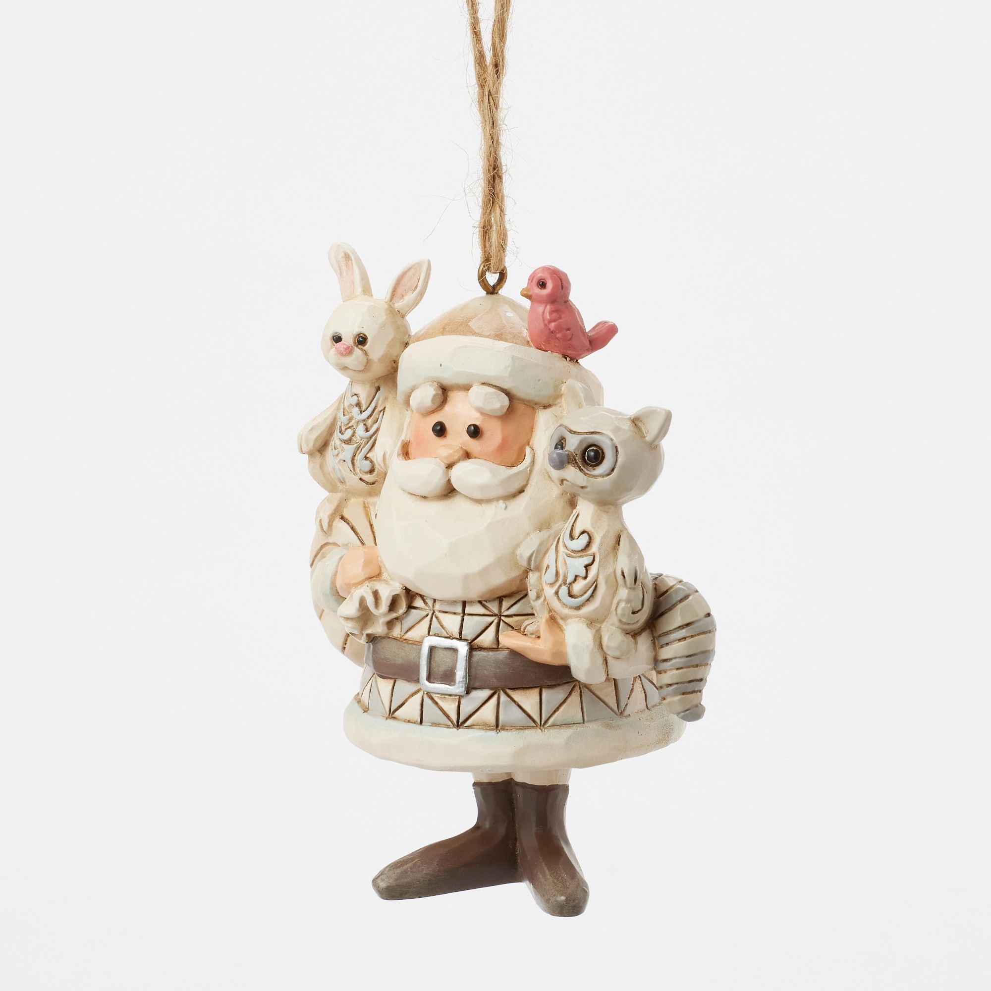 Woodland Santa with Animals Handmade Ornament - Perfect for Christmas Tree Decor, Holiday Gifts & Winter Home Decor
