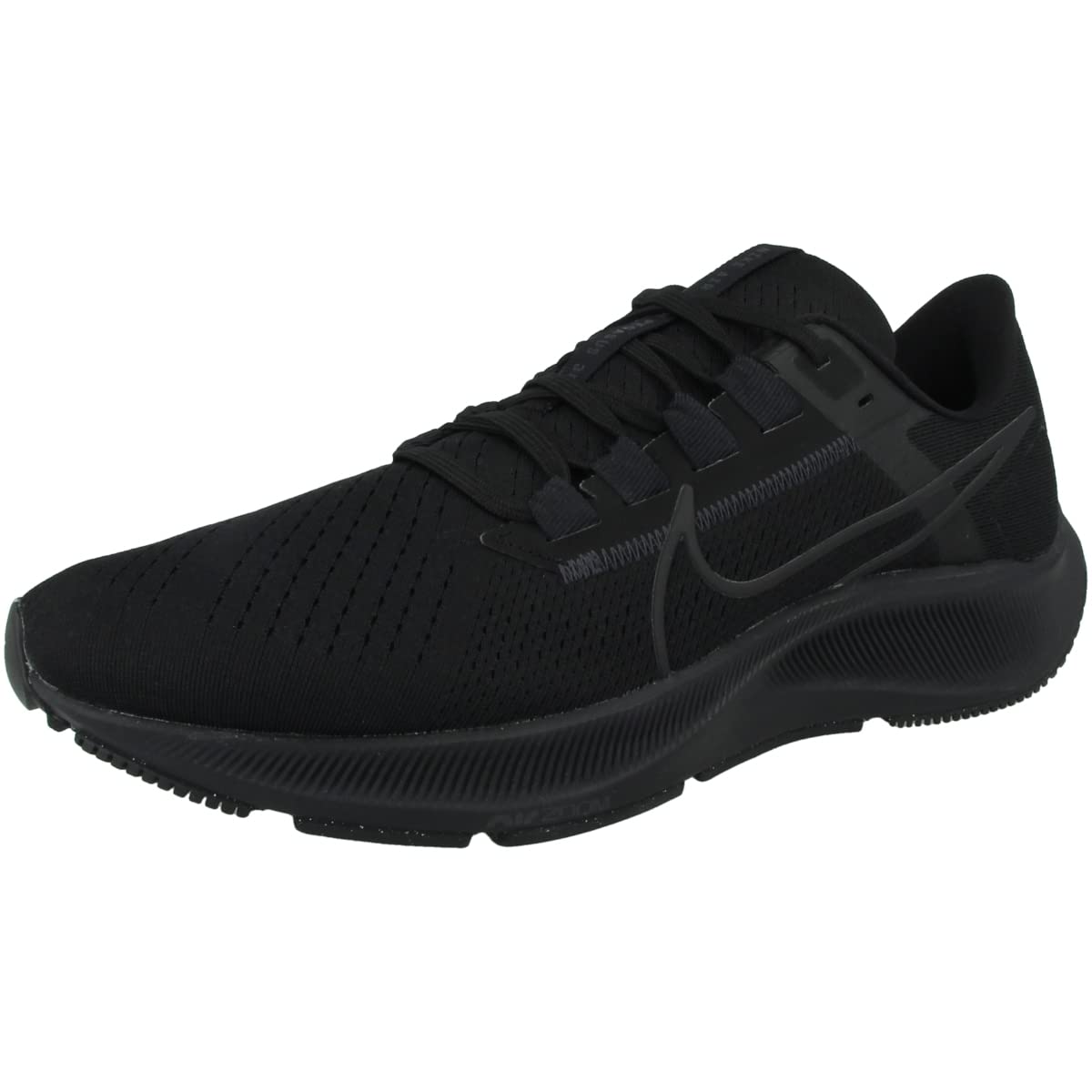 Nike Men's AIR Zoom Pegasus 38 Running Shoes - Black Anthracite Volt, Size 9 | Lightweight Cushioned Sneakers for Jogging, Training & Everyday Wear