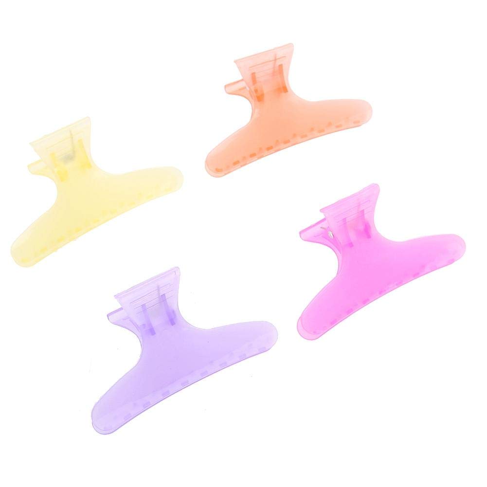 Butterfly Hair Clips for Women - Strong Hold Hair Claw Clips in Pure Colors (12 Pack) - Thick Hair Clamps for Professional Salon & Home Use - Perfect for Updos, Ponytails & Styling