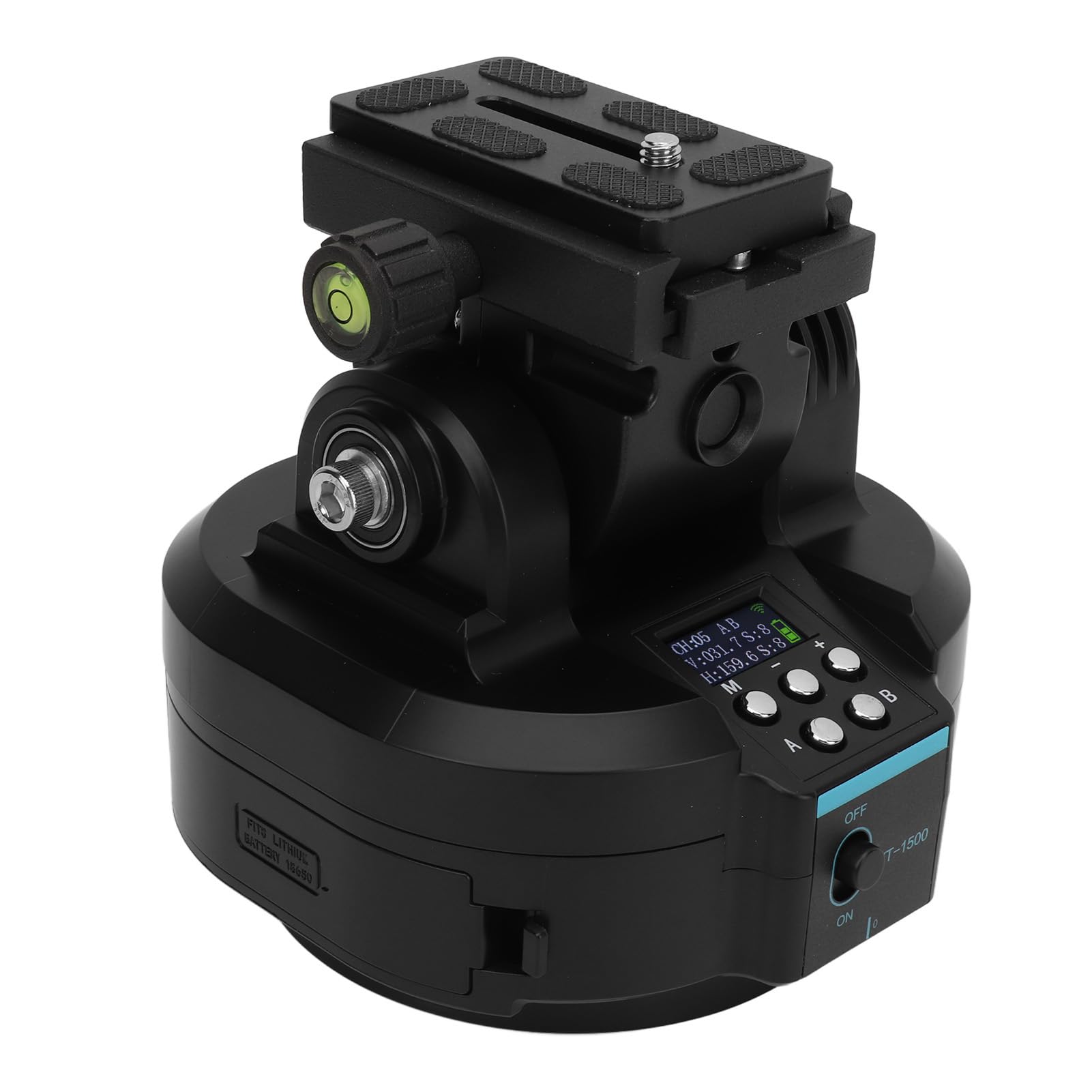 Tbest 2.4G Wireless Motorized Pan Tilt Head - 360° Panoramic Remote Control Tripod Mount for Smartphone & Camera | Perfect for Vlogging, Live Streaming & Time-Lapse Photography