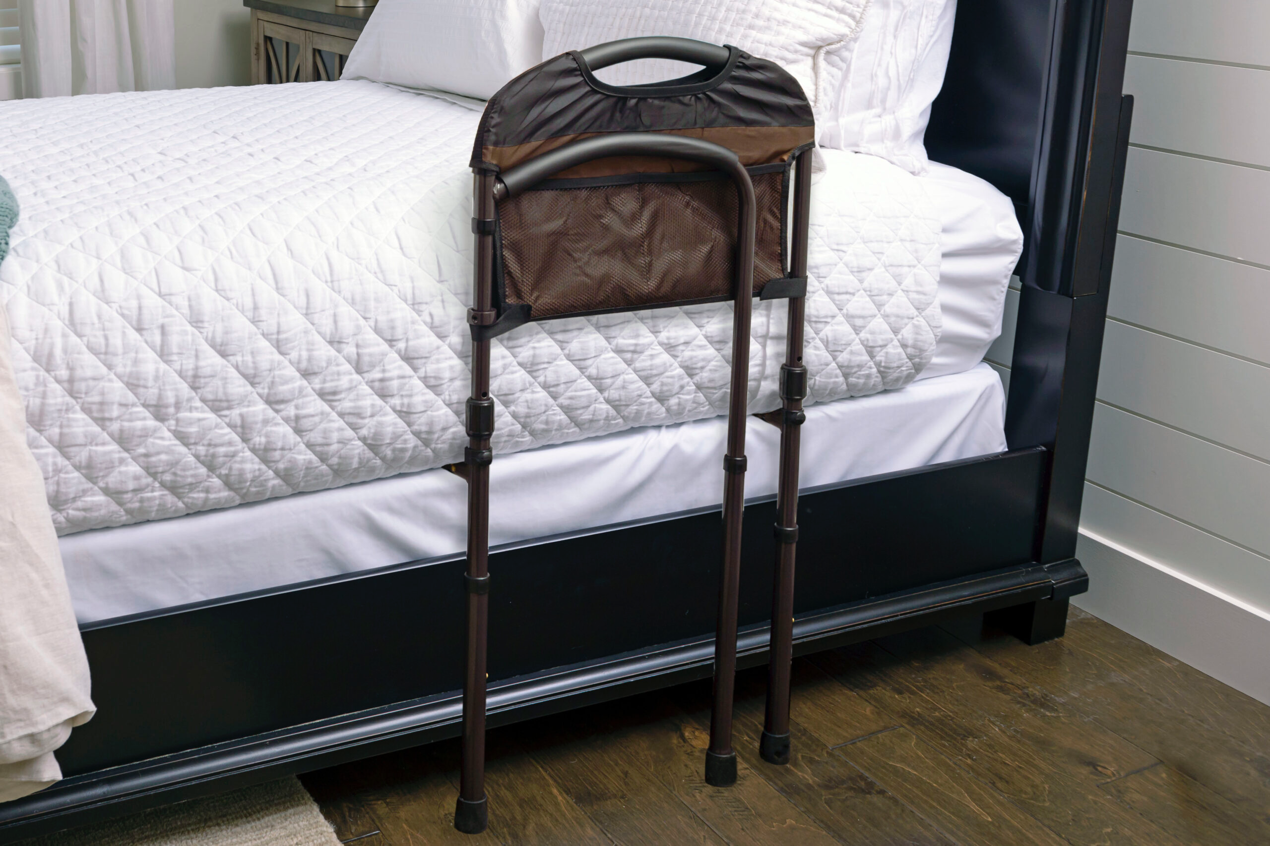 Adjustable Mobility Safety Rail for Seniors & Elderly - Sturdy Bathroom & Bedroom Assist Handle for Fall Prevention - Perfect for Home Care & Assisted Living Facilities