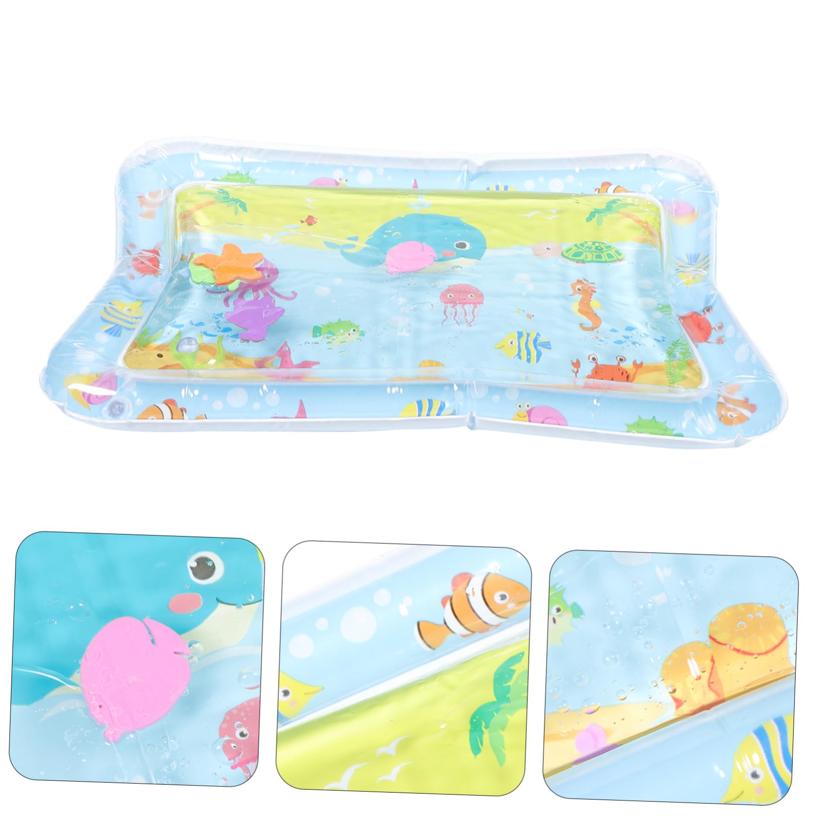 **Wakauto Inflatable Baby Water Play Mat - PVC Non-Slip Water Pad for Toddlers, Kids Pool & Beach Toys - Perfect for Outdoor Summer Fun, Backyard Splash Play, and Indoor Sensory Activities**