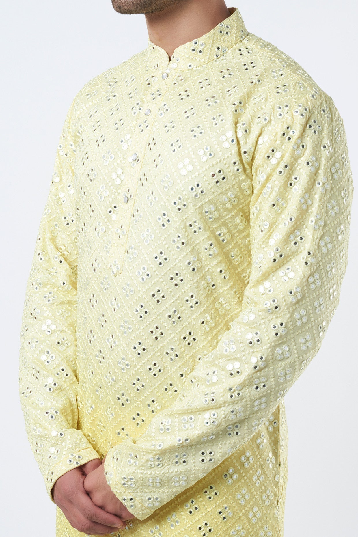 Lime Yellow Silk Kurta for Women - Elegant Indian Traditional Wear for Festivals, Weddings & Special Occasions