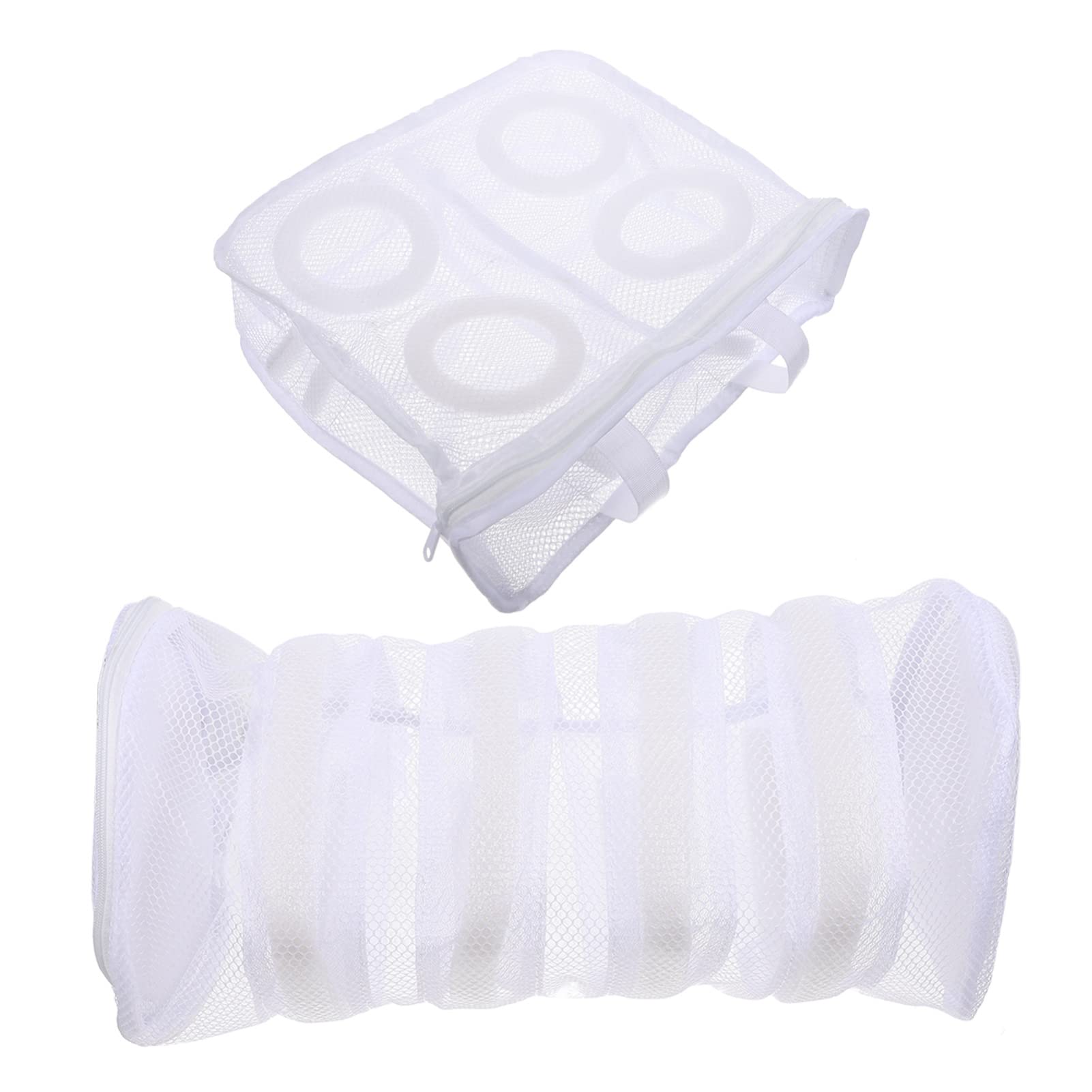 Zerodego 2-Pack Mesh Shoe Wash Bags for Sneakers & Flats - Laundry Cleaning Bags, Travel Shoe Organizers - Perfect for Gym, Travel & Delicate Shoe Care