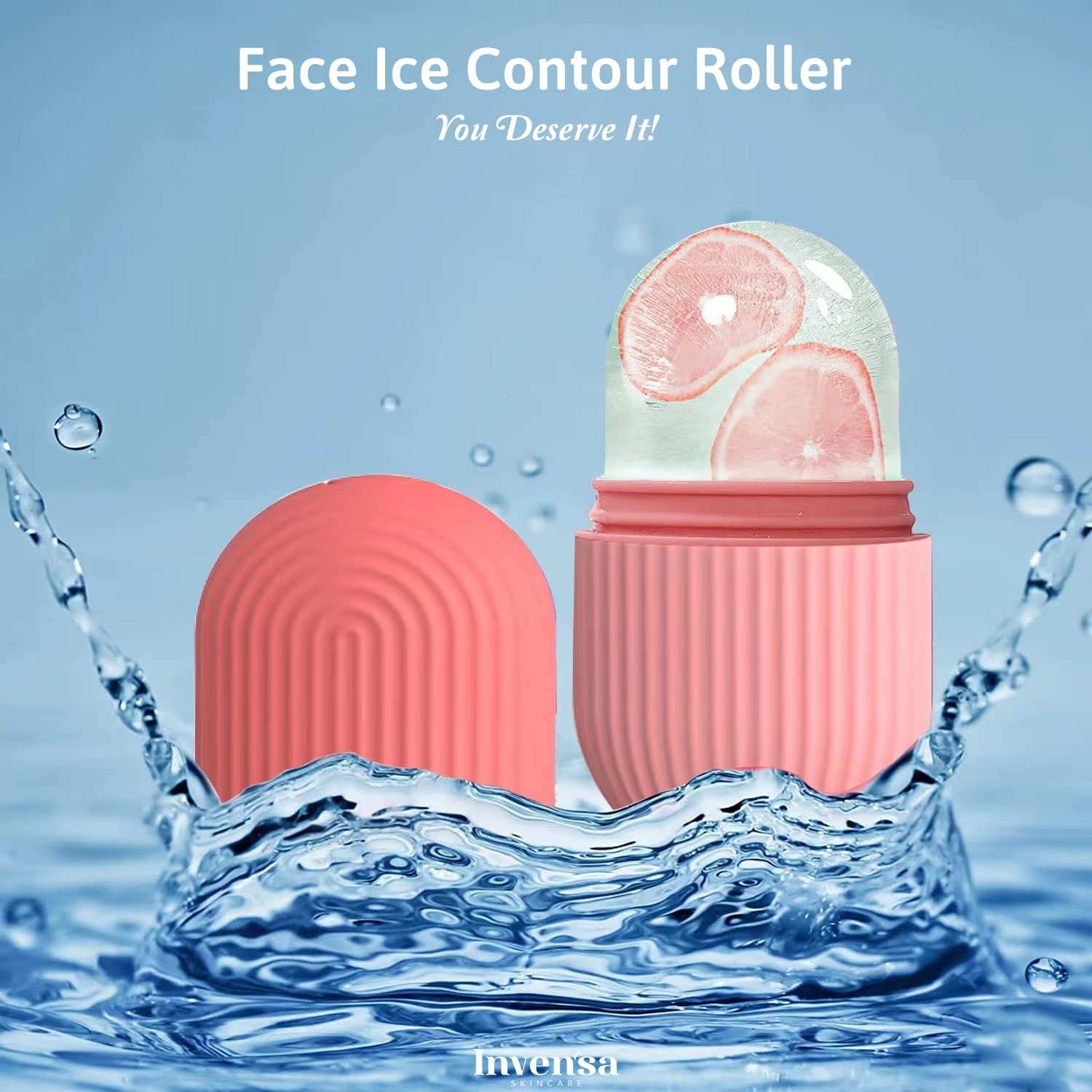SNOFER Reusable Ice Roller for Face & Eyes - Skin Brightening, Glow Enhancing & Fine Line Reducing | Beauty DIY & Skincare Tool for Puffiness, Dark Circles & Morning Routine