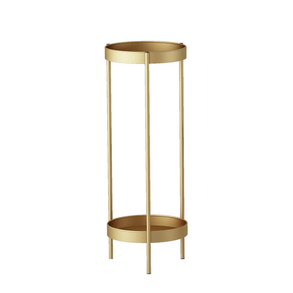 ZENGAI 30cm Diameter Flower Pot Shelf - Multifunctional Plant Stand for Yard, Garden, Patio & Balcony - Gold H90CM Storage Rack (3 Color Options) - Perfect for Organizing Potted Plants, Herbs & Decorative Items