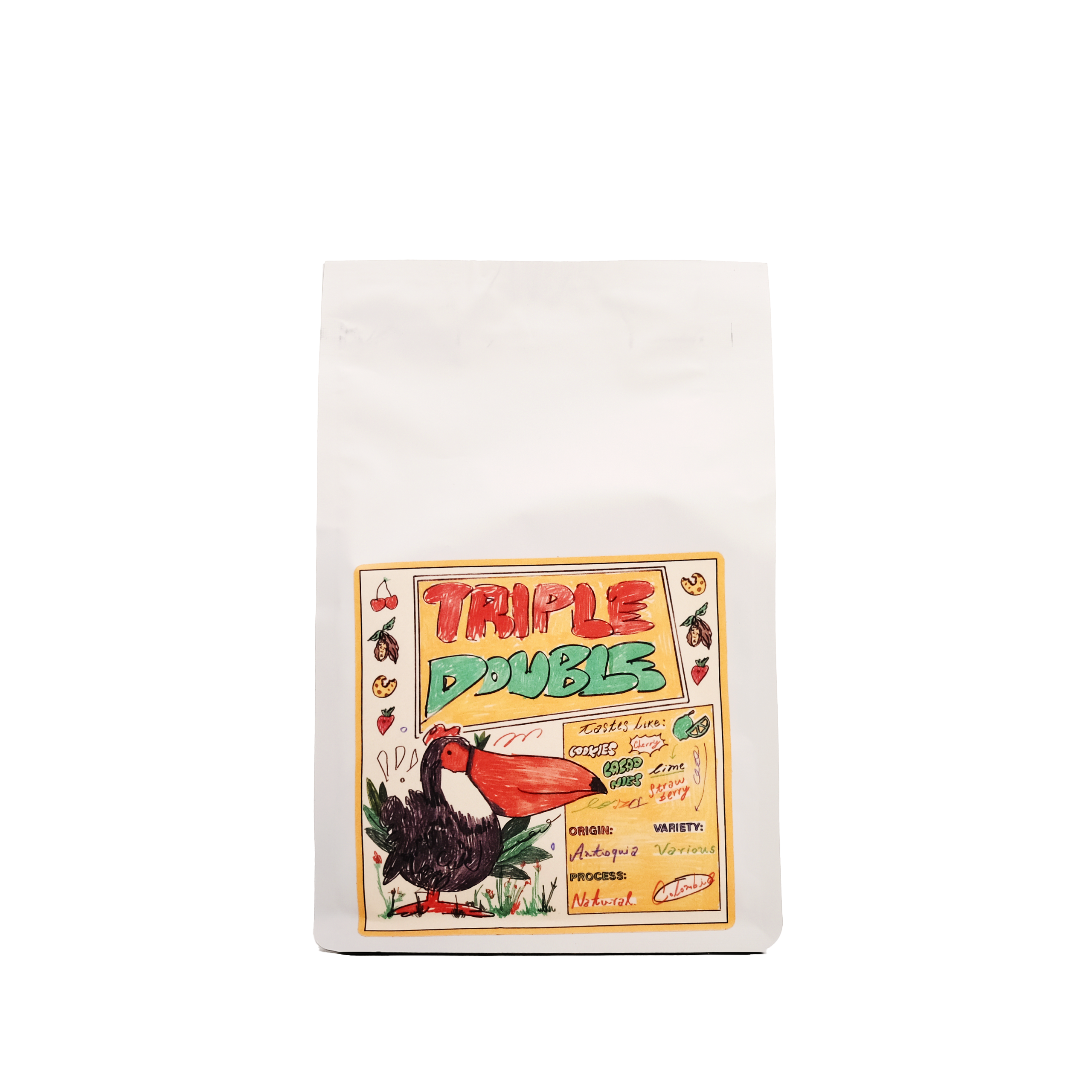 Triple Double A Natural Colombian Coffee Beans - Premium 100% Arabica Whole Bean Coffee for Home Brewing & Espresso - Perfect for Morning Boost & Office Use