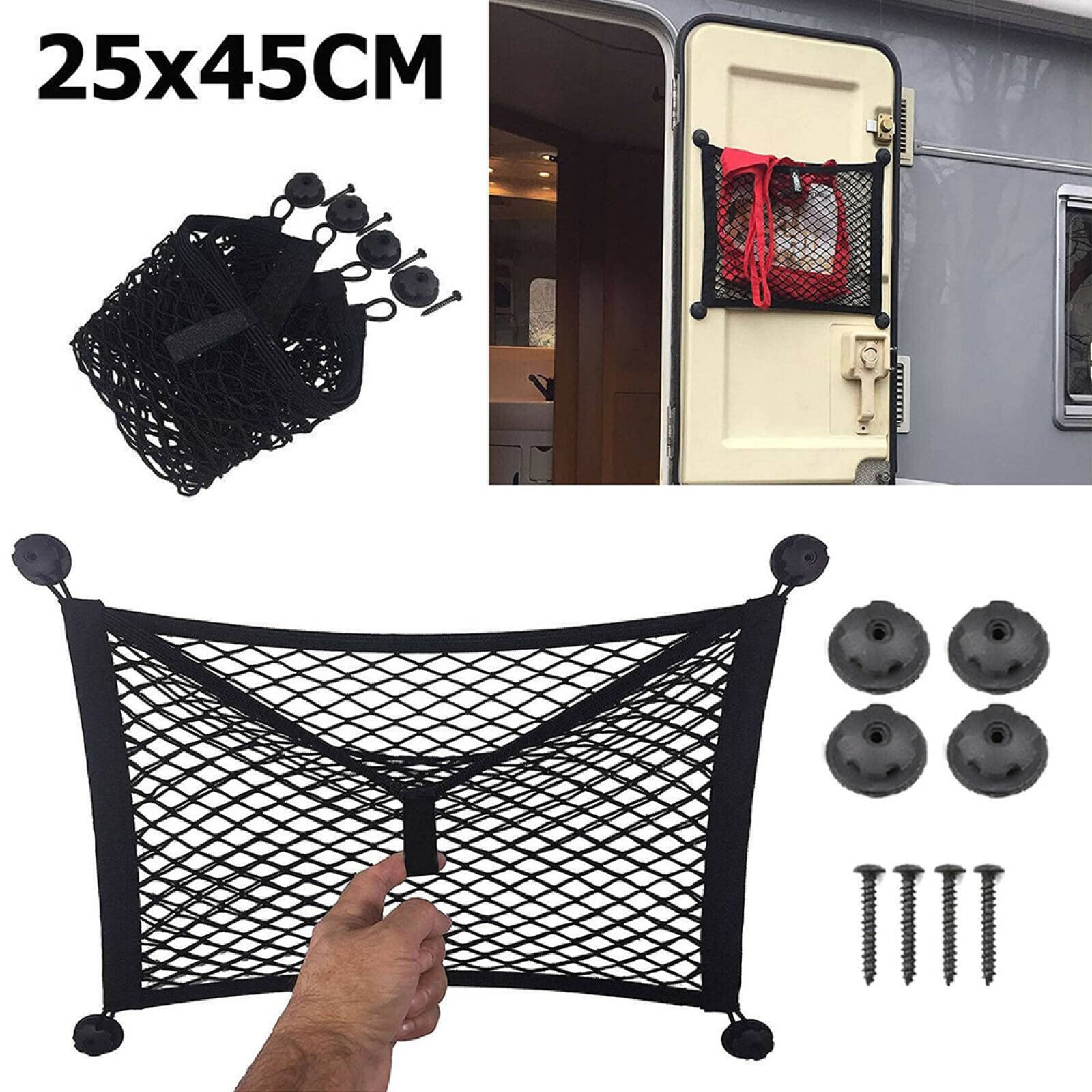 Extra Large Elastic Storage Net for Cargo Van, Motorhome, RV, Boat & Car - Heavy Duty Organizer for Luggage, Gear & Equipment - Perfect for Road Trips, Camping & Outdoor Adventures