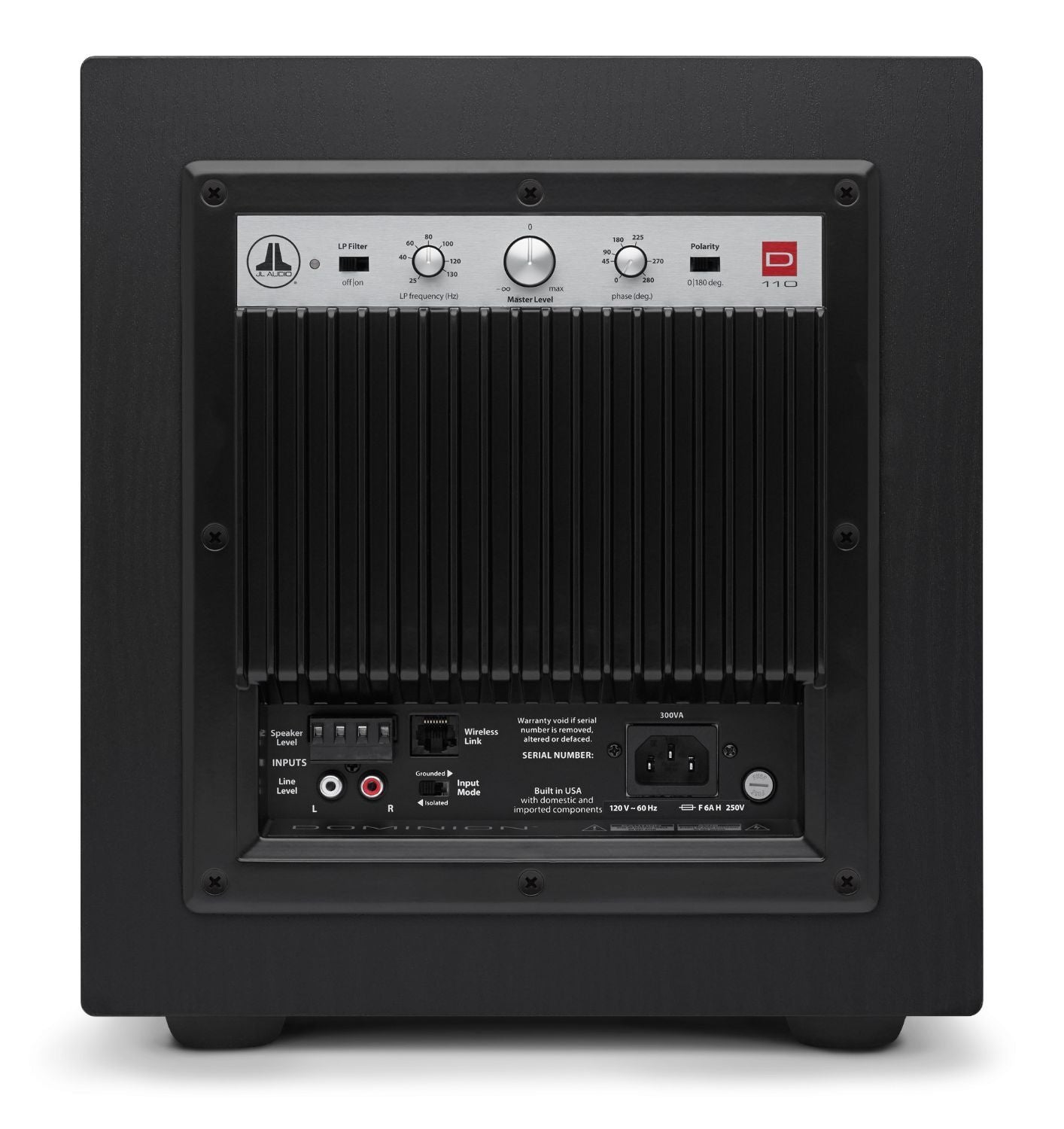 JL Audio Dominion D110 10-Inch Car Subwoofer - High-Performance Bass for Car Audio & Home Theater Systems