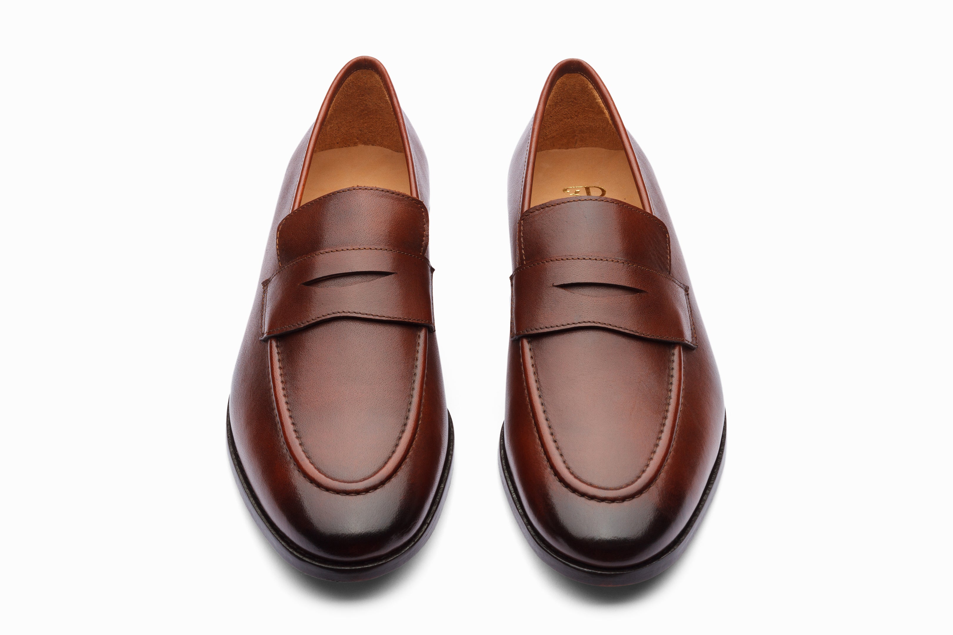 Premium Brown Penny Loafers for Men - Classic Slip-On Dress Shoes for Business, Casual & Office Wear - Comfortable & Stylish Leather Shoes for Everyday Use