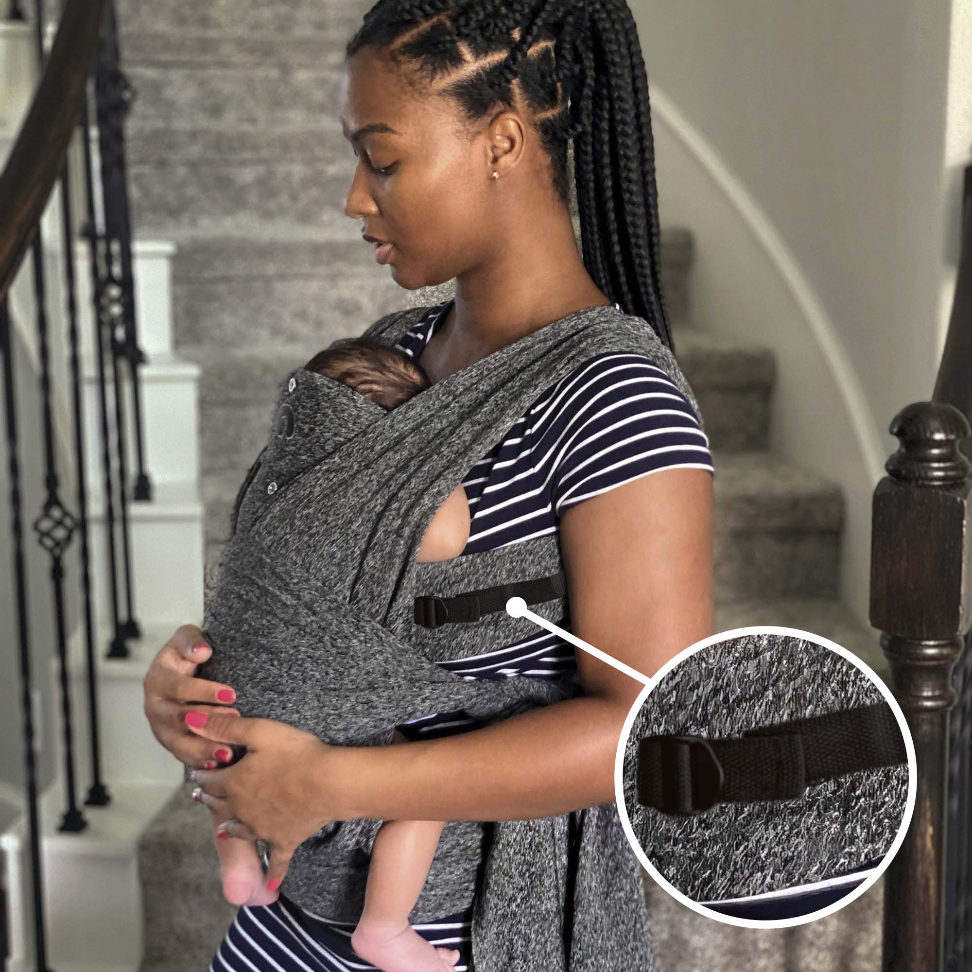 ComfyFit® Adjust Hybrid Baby Carrier - Ergonomic, Hands-Free Infant Carrier for Newborn to Toddler - Perfect for Hiking, Travel & Everyday Use