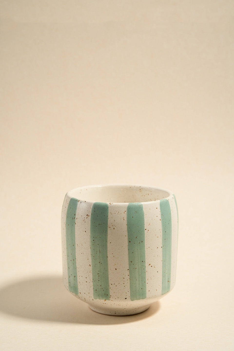 Premium Blue Stone Stripe Large Ceramic Soy Wax Candle - Handmade Aromatherapy Candle for Home Decor, Relaxation & Romantic Ambiance