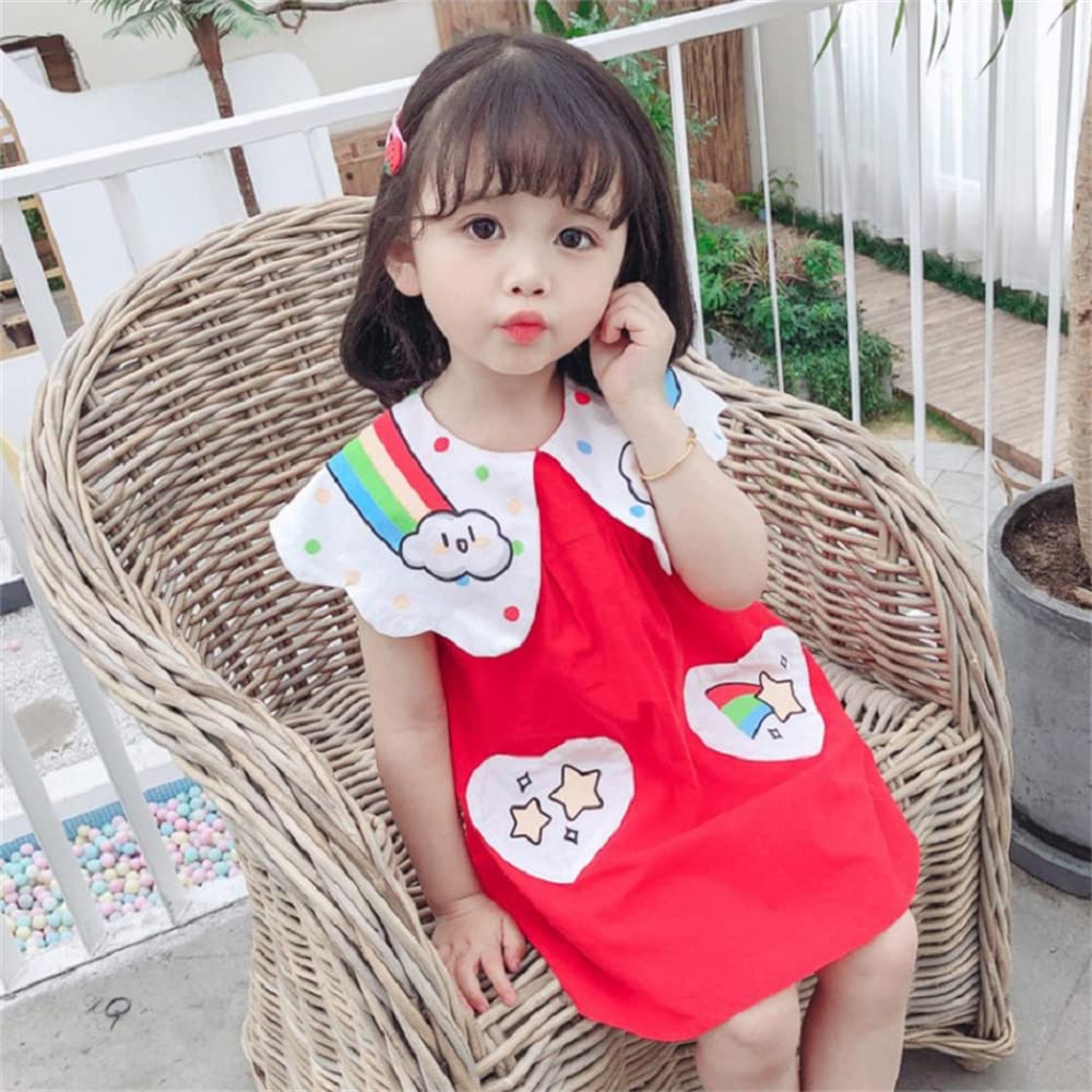 **CuteOn Princess Dress for Toddler Girls - Rainbow Tutu Dress for Birthday, Photo Shoot & Party (Ages 1-3)**