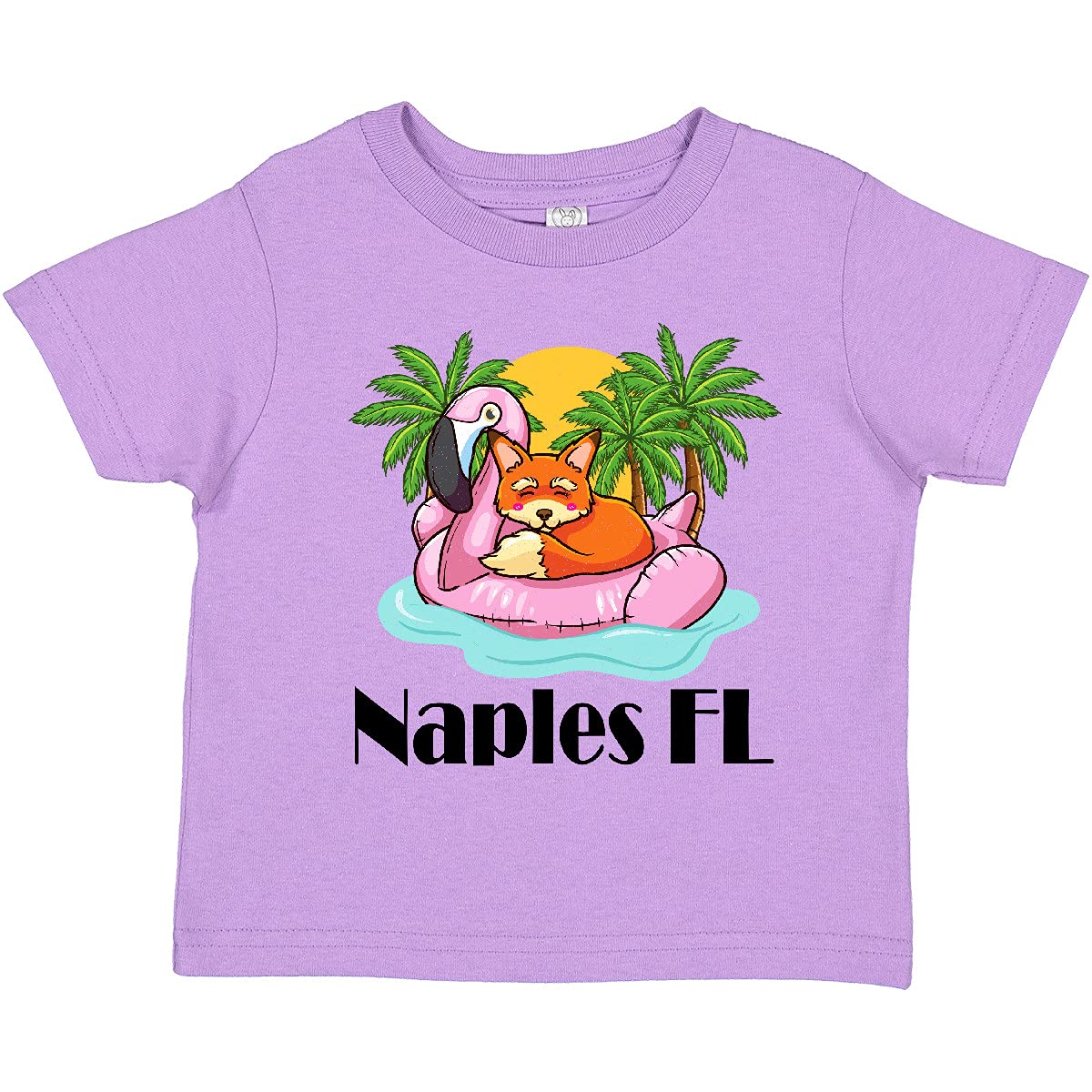 Inktastic Naples Florida Beach Vacation Toddler T-Shirt - Cute Summer Outfit for Boys & Girls - Perfect for Beach Trips, Family Vacations & Outdoor Activities