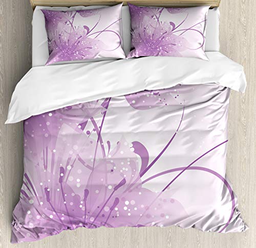 Pale Purple and White