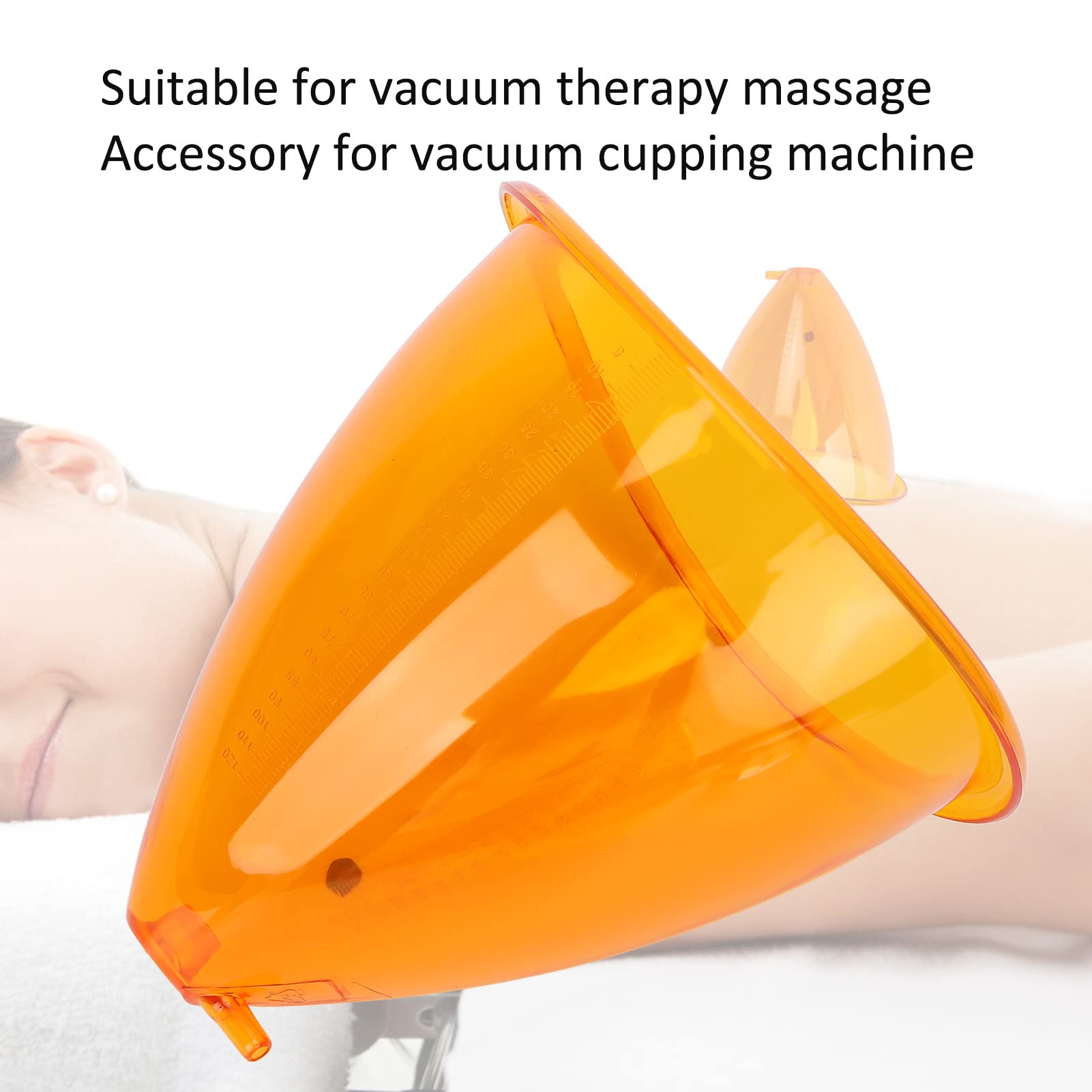 Professional Vacuum Cupping Therapy Set - 1 Pair Body Shaping Cupping Machine Accessories for Buttocks, Hips & Thighs - Non-Invasive Beauty Instrument with Vacuum Pressure Technology for Cellulite Reduction & Relaxation - Perfect for Home Spa, Post-Workout Recovery & Wellness Routine