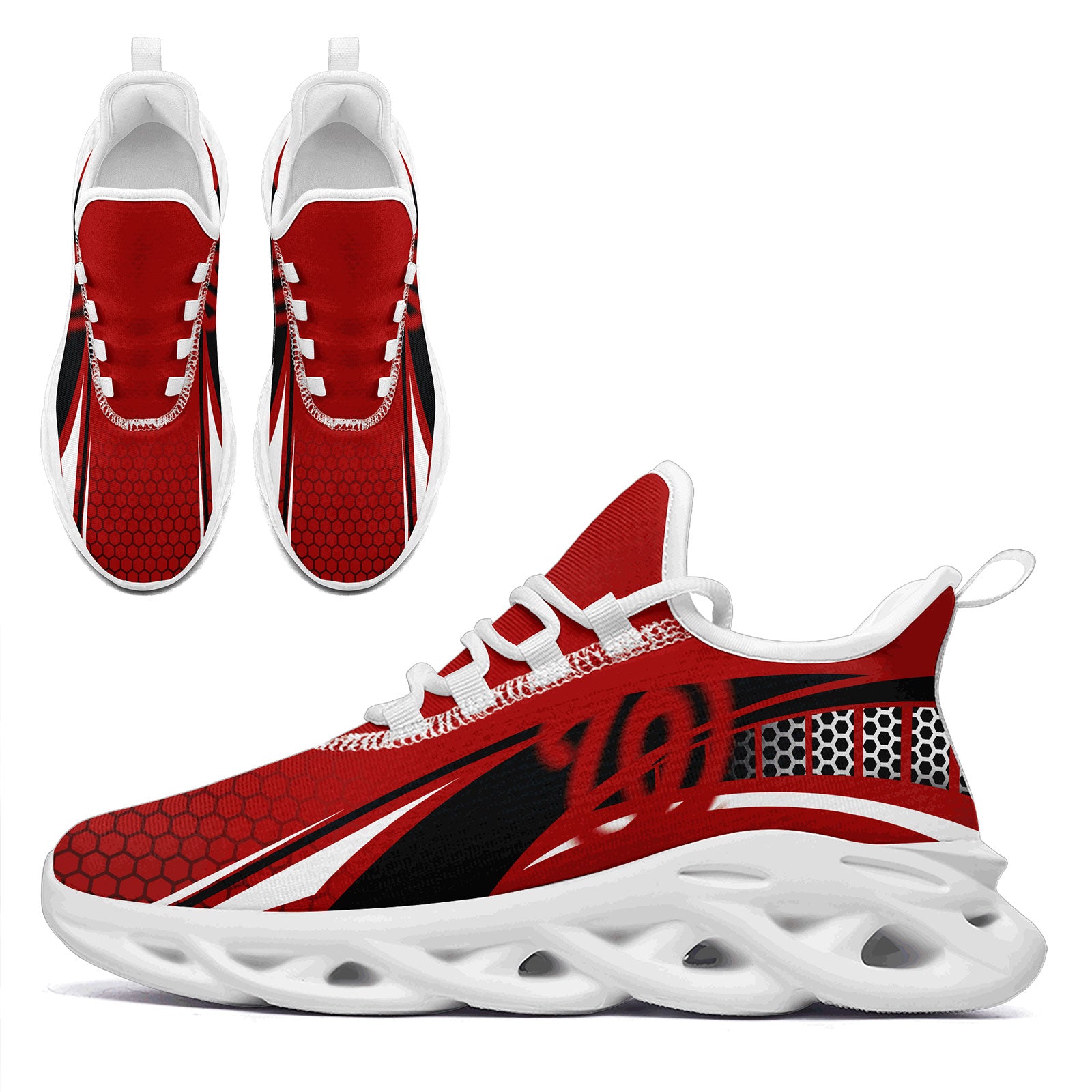Custom Maxsoul Personalized Sneakers - Breathable Lightweight Running Shoes for Men & Women (FN003 E025022) - Perfect for Jogging, Gym Workouts & Casual Wear