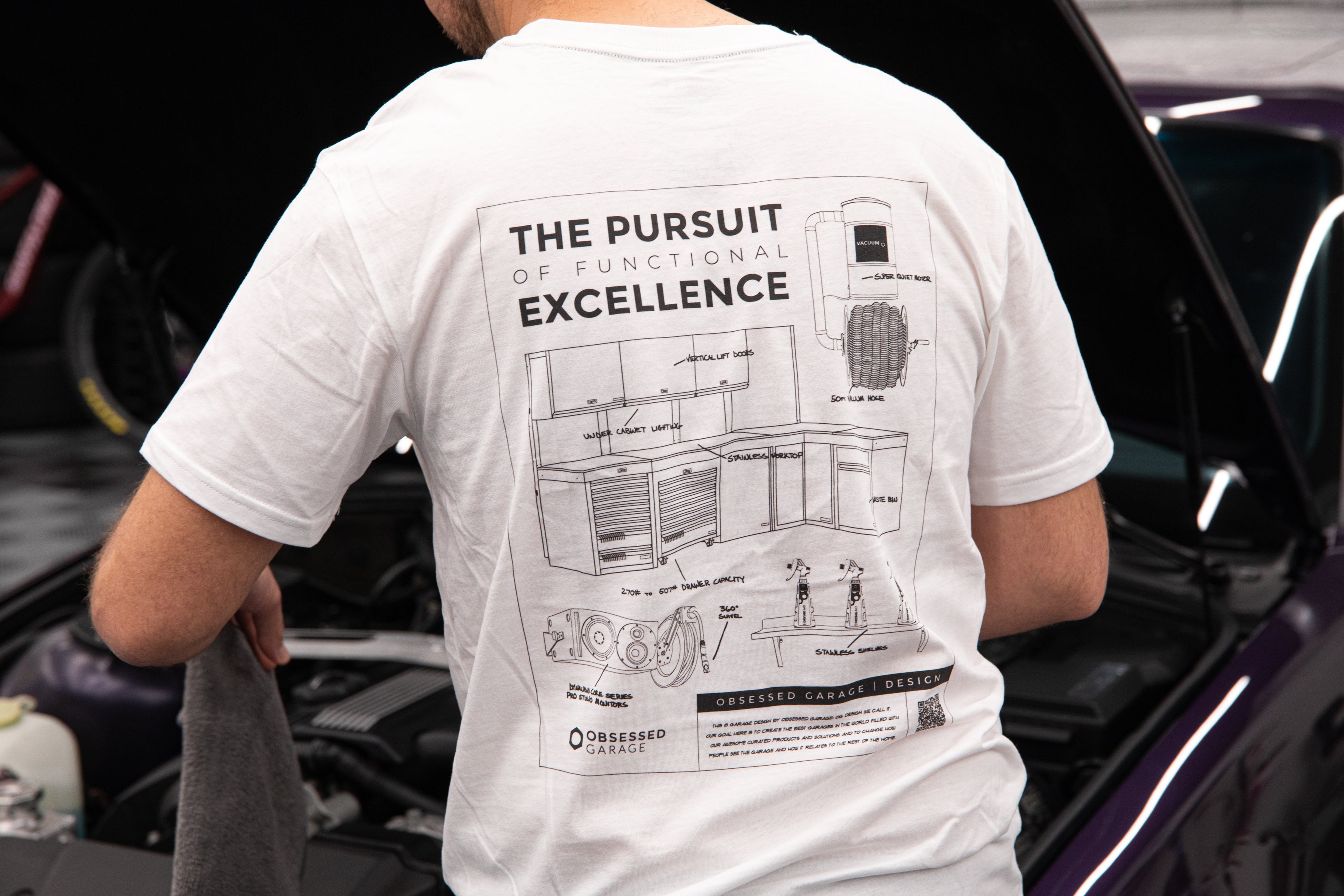 Obsessed Garage Design T-Shirt - Emira Giveaway - Perfect for Car Enthusiasts & Giveaway Events