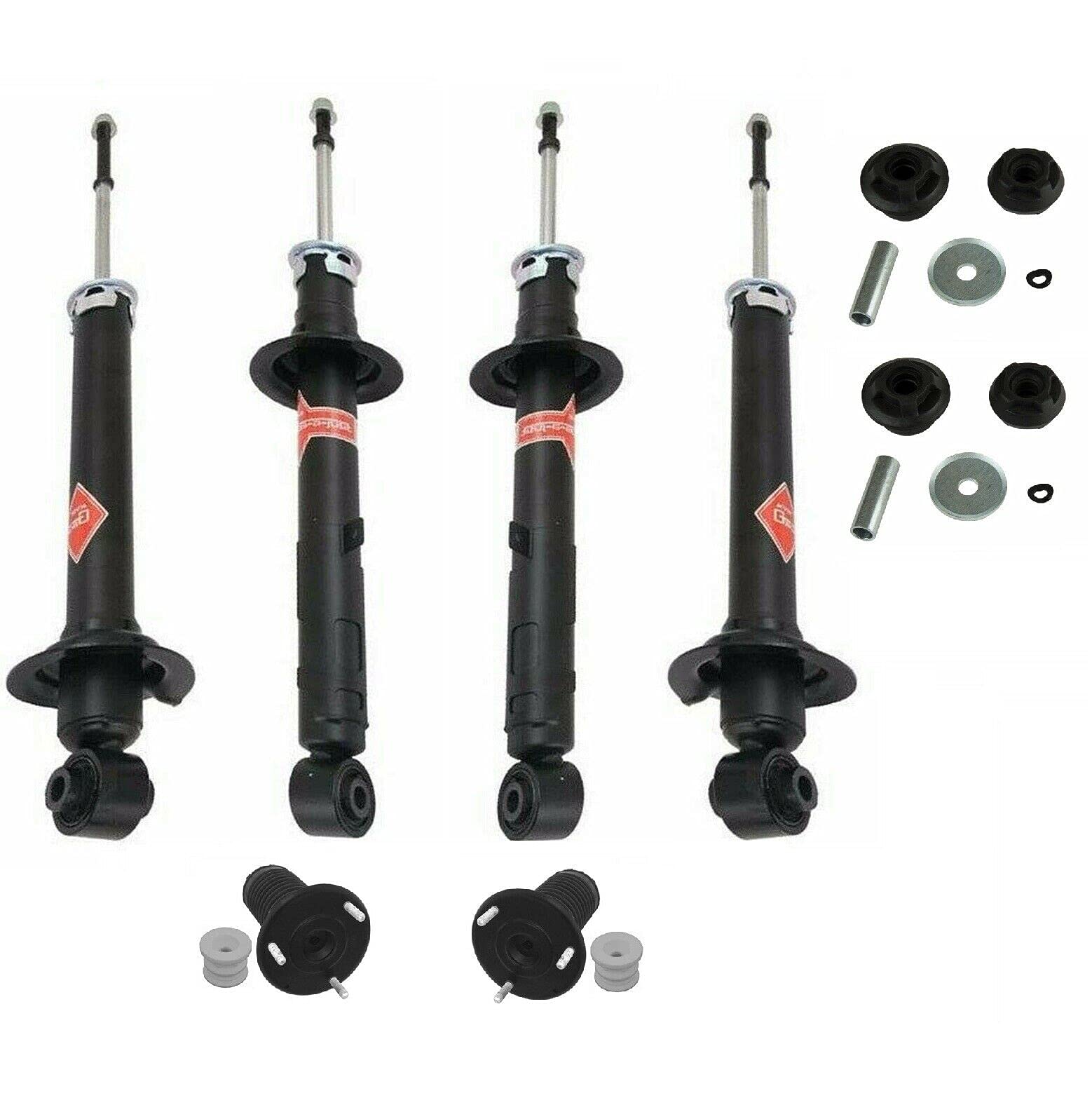 Lexus GS350 07-11 Front & Rear Struts, Shocks & Strut Mounts Replacement Kit - High Performance Suspension Parts for Smooth Ride | Perfect for Daily Commuting, Road Trips & Off-Road Adventures