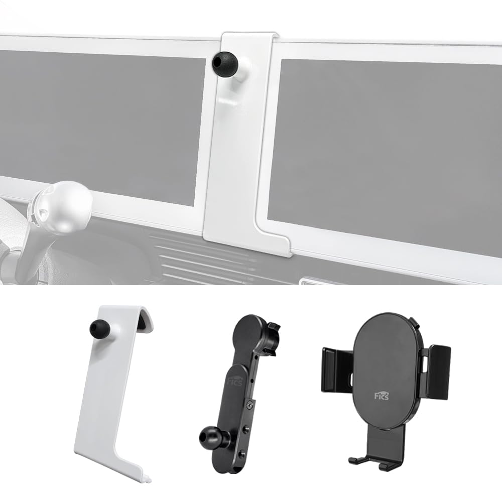 FICS Universal Car Phone Holder Mount for Hyundai IONIQ5 - Adjustable Dashboard & Air Vent Cell Phone Stand with Accessories - Perfect for GPS Navigation, Hands-Free Calling & Road Trips