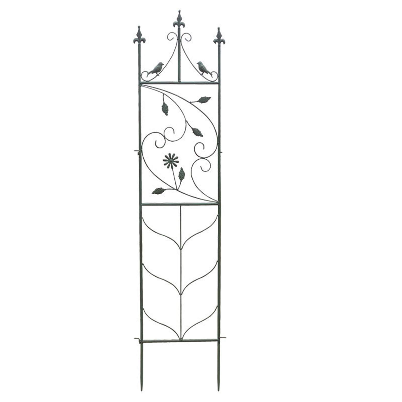 XXJF Rustproof Iron Garden Trellis for Climbing Plants - Sturdy Metal Lattice Panel for Vining Flowers, Vegetables, Ivy, Roses & Cucumbers - Perfect for Patio, Potted Plants & Outdoor Garden Decor