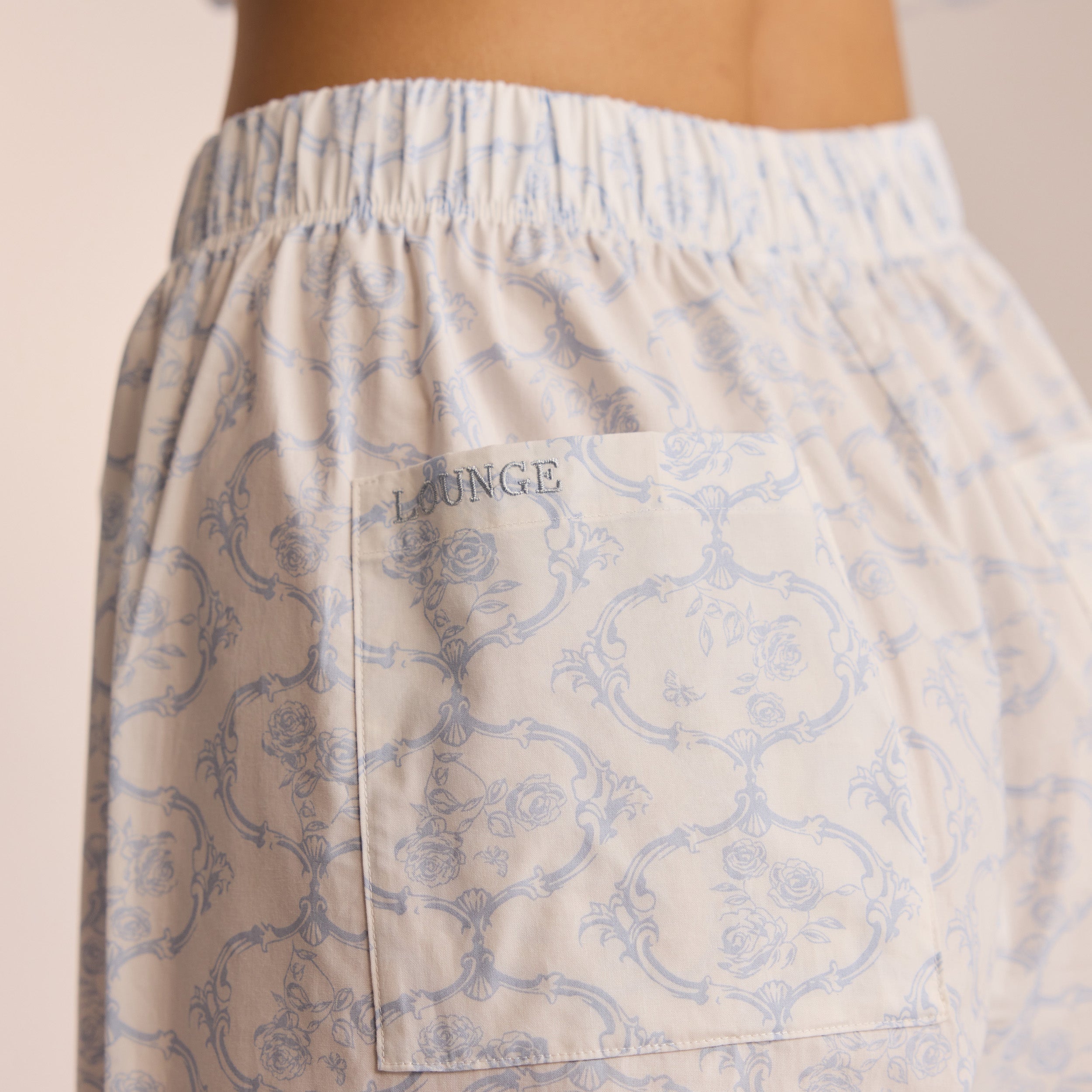 Soft Cotton Pajama Pants for Women - Comfortable Sleepwear in Blue | Perfect for Lounging & Relaxing at Home