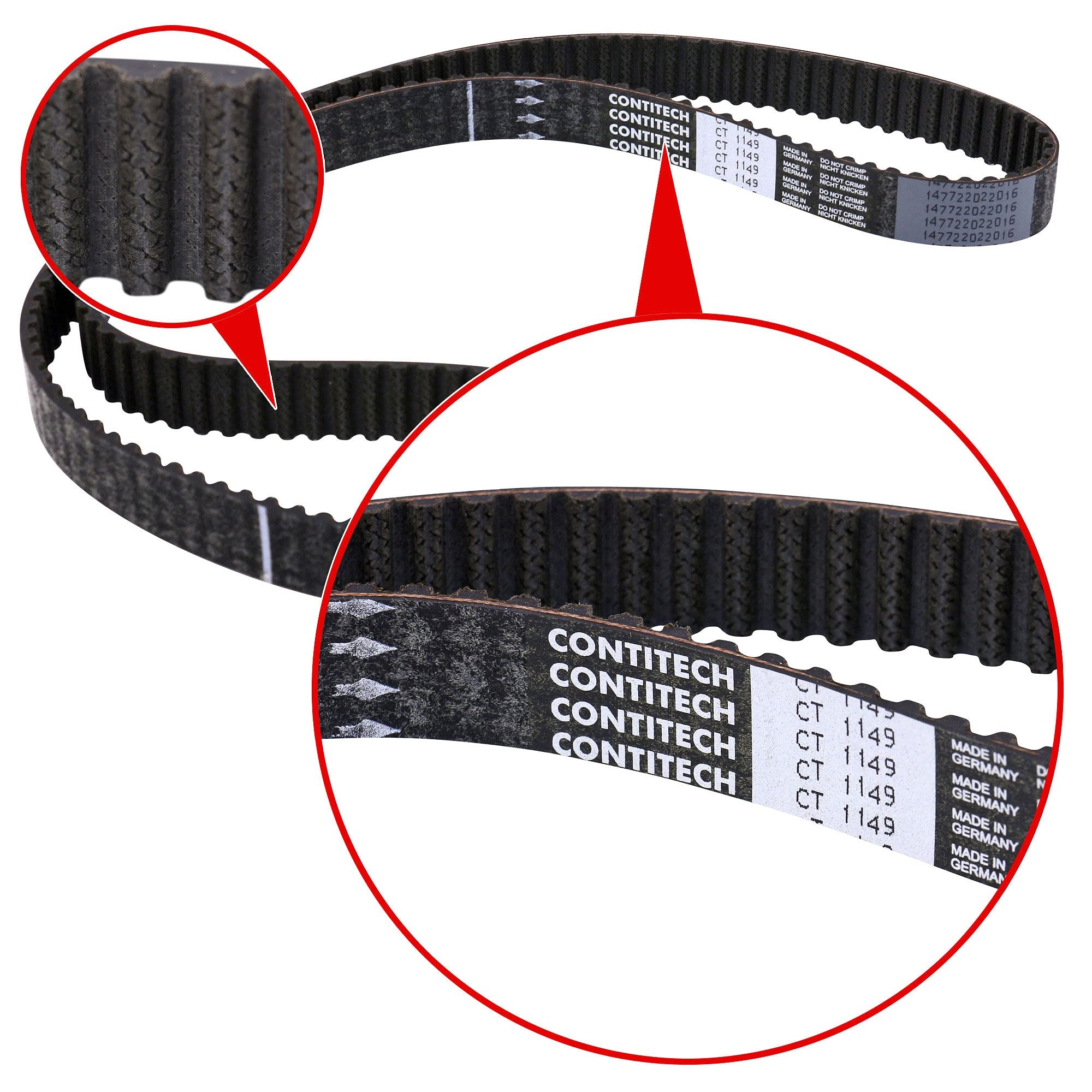 Contitech CT1149WP1 Water Pump & Timing Belt Kit - High Performance Replacement for Smooth Engine Operation - Perfect for Honda, Toyota, Nissan Vehicles
