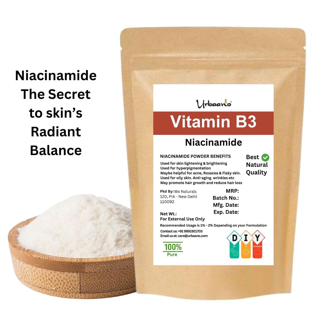 Niacinamide Powder (Vitamin B3) for DIY Skincare - Minimize Pores, Reduce Wrinkles & Fine Lines, Balance Oil Production | Perfect for Serums, Creams & Face Masks