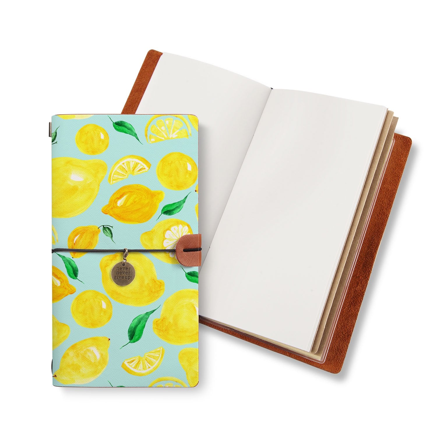 Premium Leather Traveler's Notebook Journal - Refillable Vintage Writing Diary for Men & Women - Perfect for Journaling, Sketching & Travel Adventures