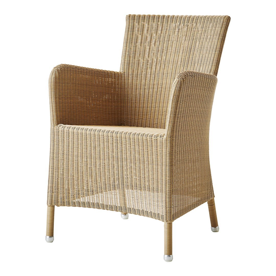 Hampsted Armchair - Modern Accent Chair for Living Room, Bedroom & Office - Comfortable Upholstered Lounge Chair with Wooden Legs - Perfect for Relaxing, Reading & Decorating Your Home