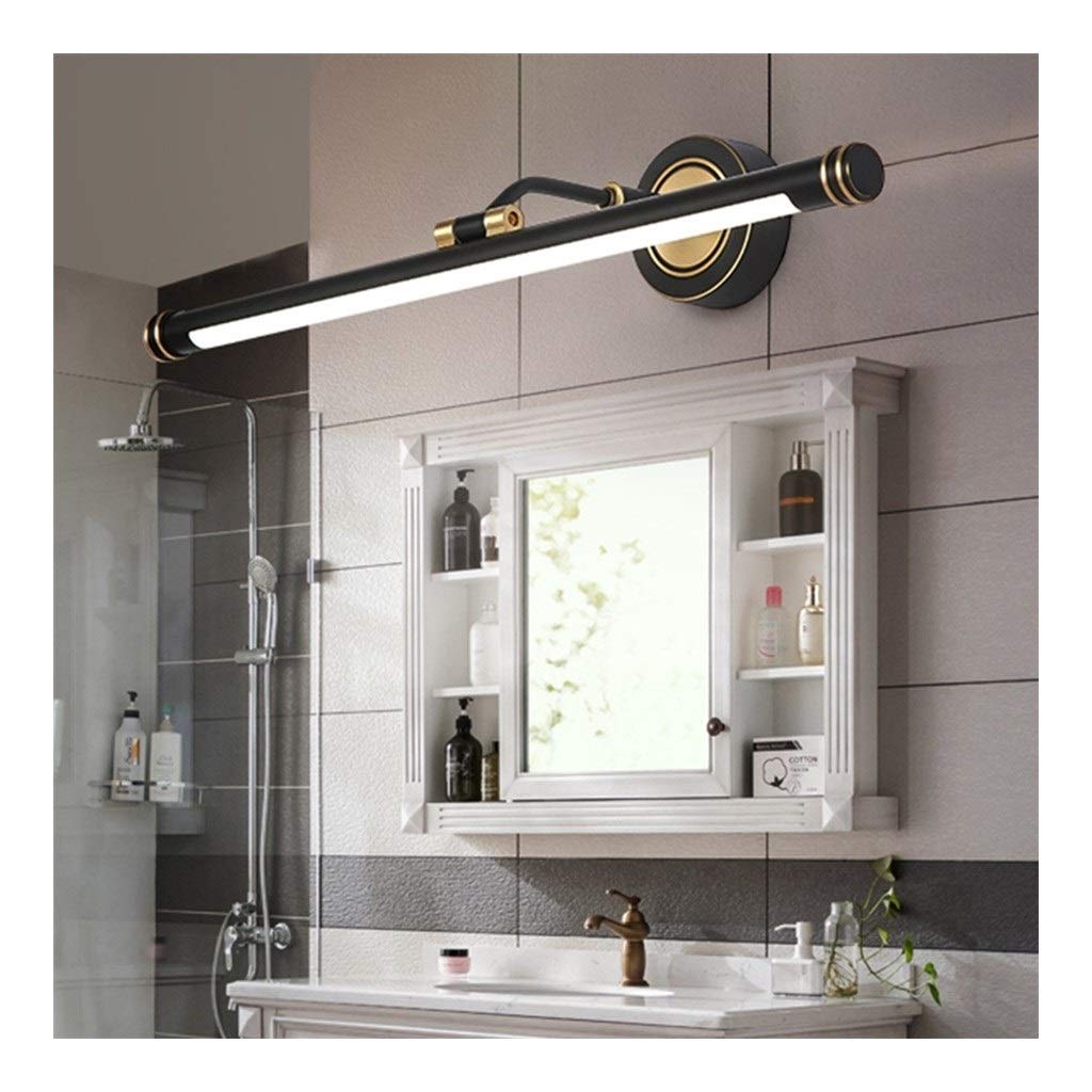 Premium JYCCH LED Bathroom Mirror Light - 43/56/75CM Waterproof Makeup Vanity Lighting with Warm White & Cool White Options - Dimmable Nordic Copper Finish for Modern Bathroom, Spa & Dressing Room Decor