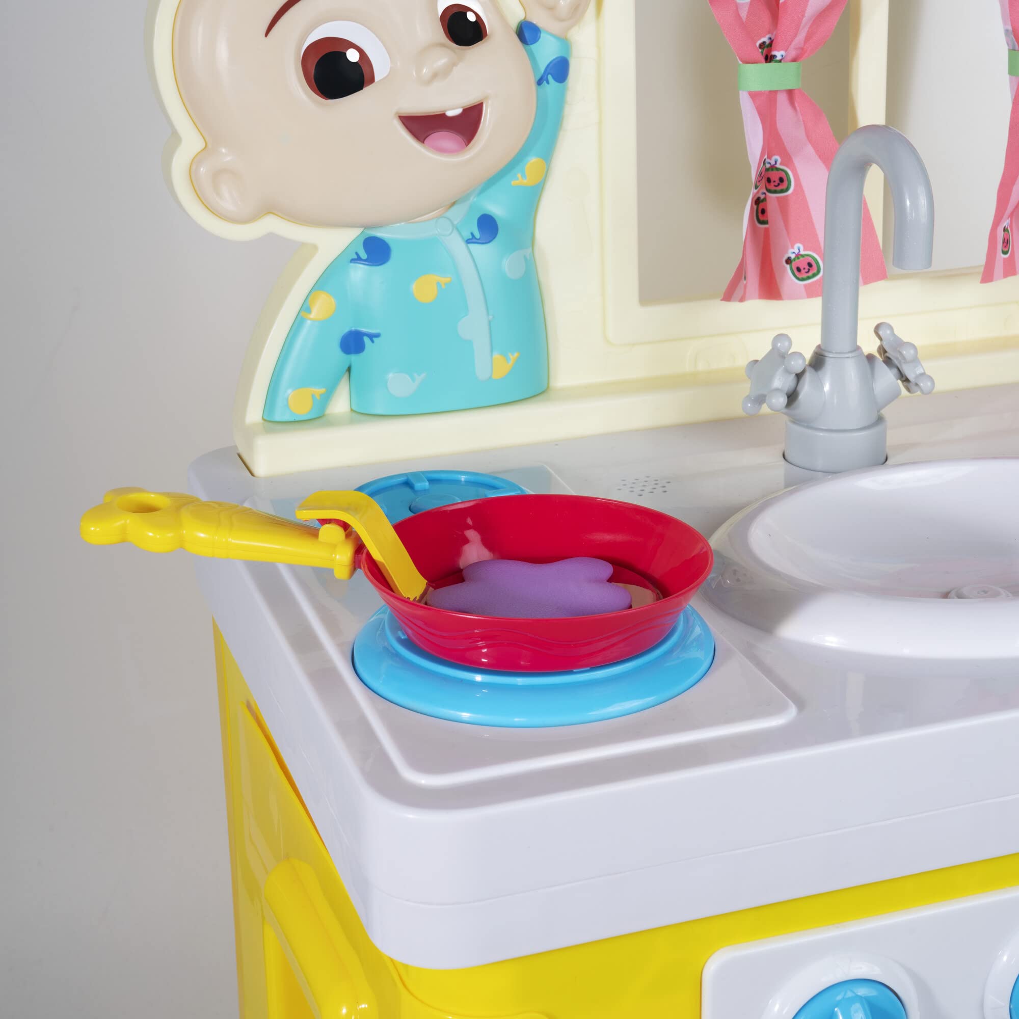 CoComelon Deluxe Kids Kitchen Toy Set with Interactive Accessories for Pretend Play