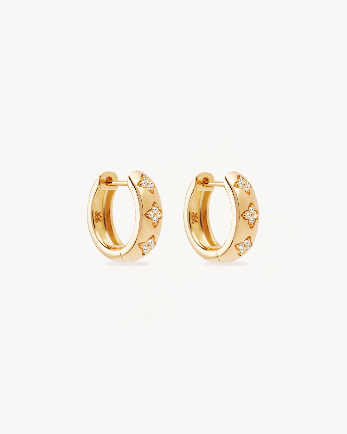 18K Gold Vermeil Lotus Hoop Earrings for Women - Elegant Floral Bloom Design, Hypoallergenic & Tarnish-Resistant - Perfect for Weddings, Parties & Everyday Wear