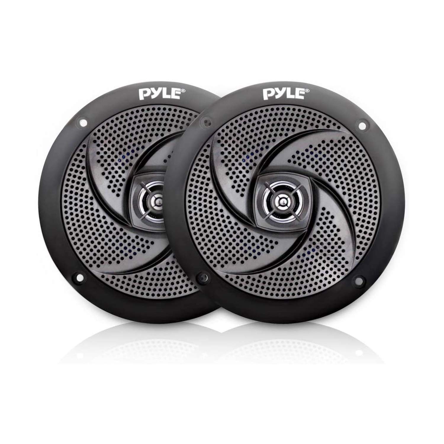 Pyle Marine 5.25 Inch Waterproof Wakeboard Tower Speakers - Slim Low Profile Weather Resistant Outdoor Stereo Sound System with 180W Power - White Pair (PLMRS5B) for Boats, Pools, and Outdoor Adventures