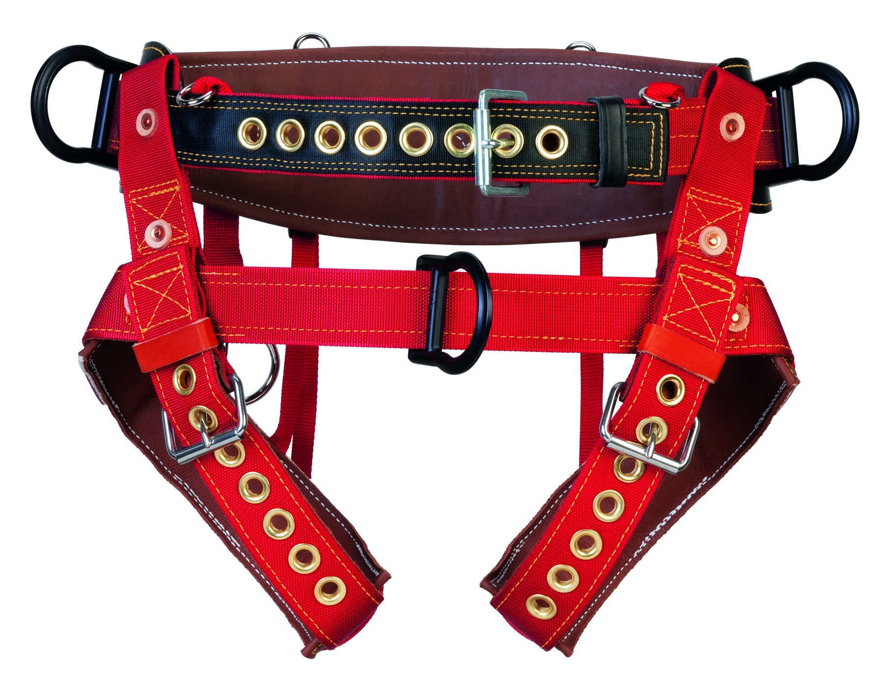Weaver Leather WLC 530 1 Floating Dee Dog Collar with Padded Nylon Leg Straps - Adjustable Training Harness for Medium to Large Dogs, Perfect for Walking, Hiking, and Outdoor Adventures