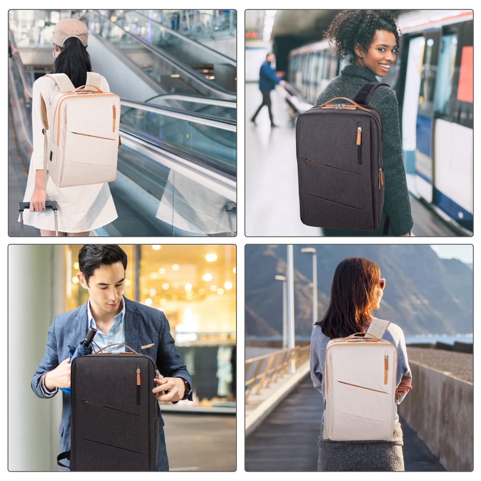 HP Hope Laptop Backpack for Women - 15.6 Inch Water Resistant Work Backpack with USB Charging Port - Perfect for Travel, College, Business & Commuter Use - Durable School Backpack & Office Essentials Organizer