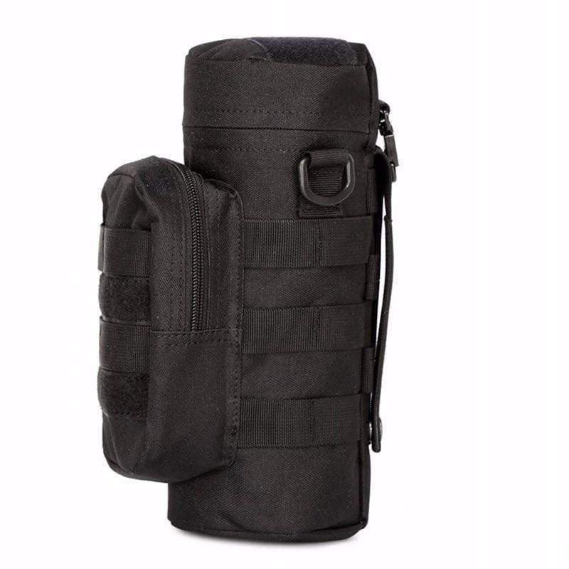 Waterproof Tactical Water Bottle Pouch with Zipper - Military Grade Hydration Pack for Hiking, Camping & Outdoor Adventures | Perfect for Travel, Climbing & Survival Gear