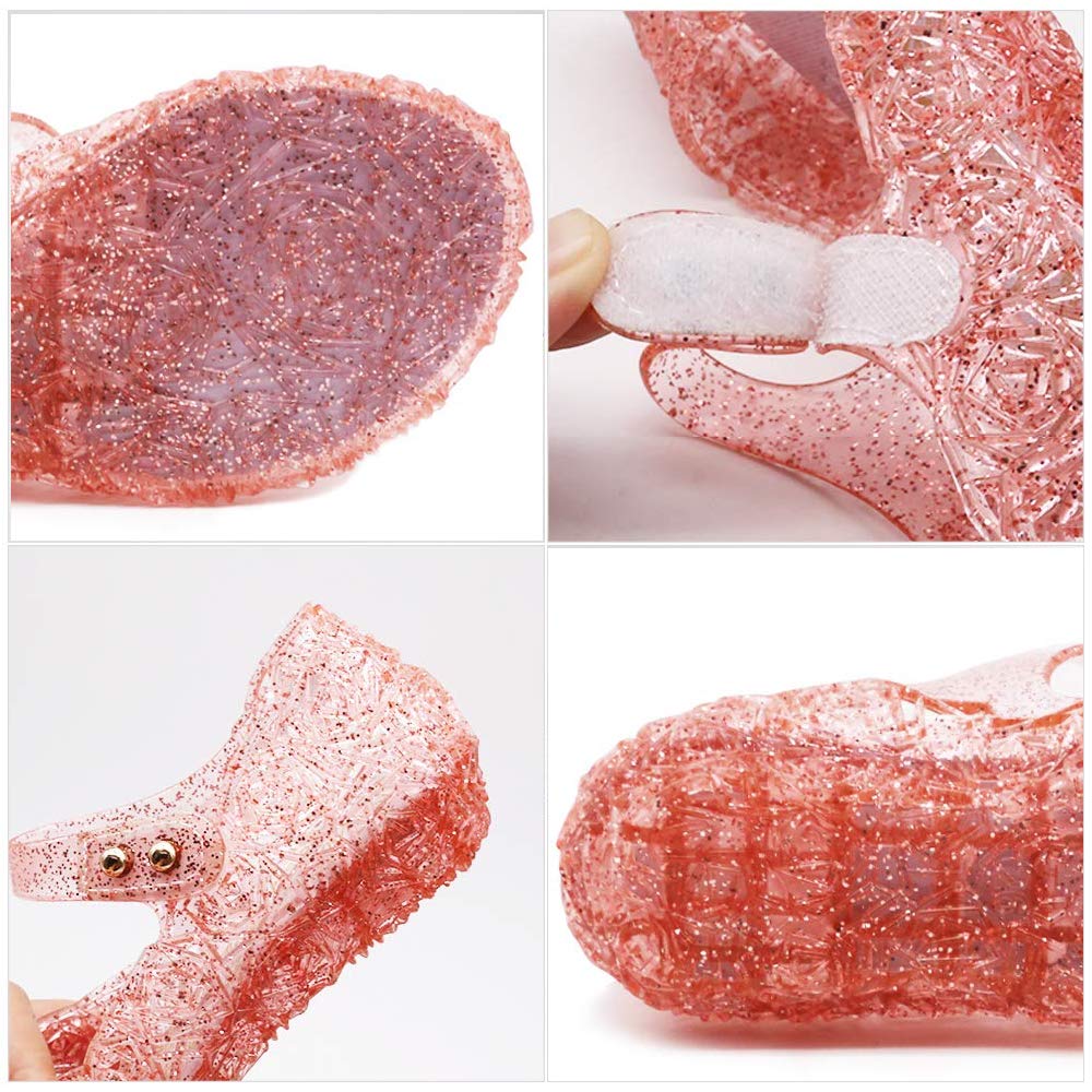 Princess Girls Sandals - Sparkly Jelly Shoes for Toddlers & Kids | Dress Up, Dance Party & Cosplay | Comfortable Mary Janes for Birthday Parties, Playdates & Special Occasions