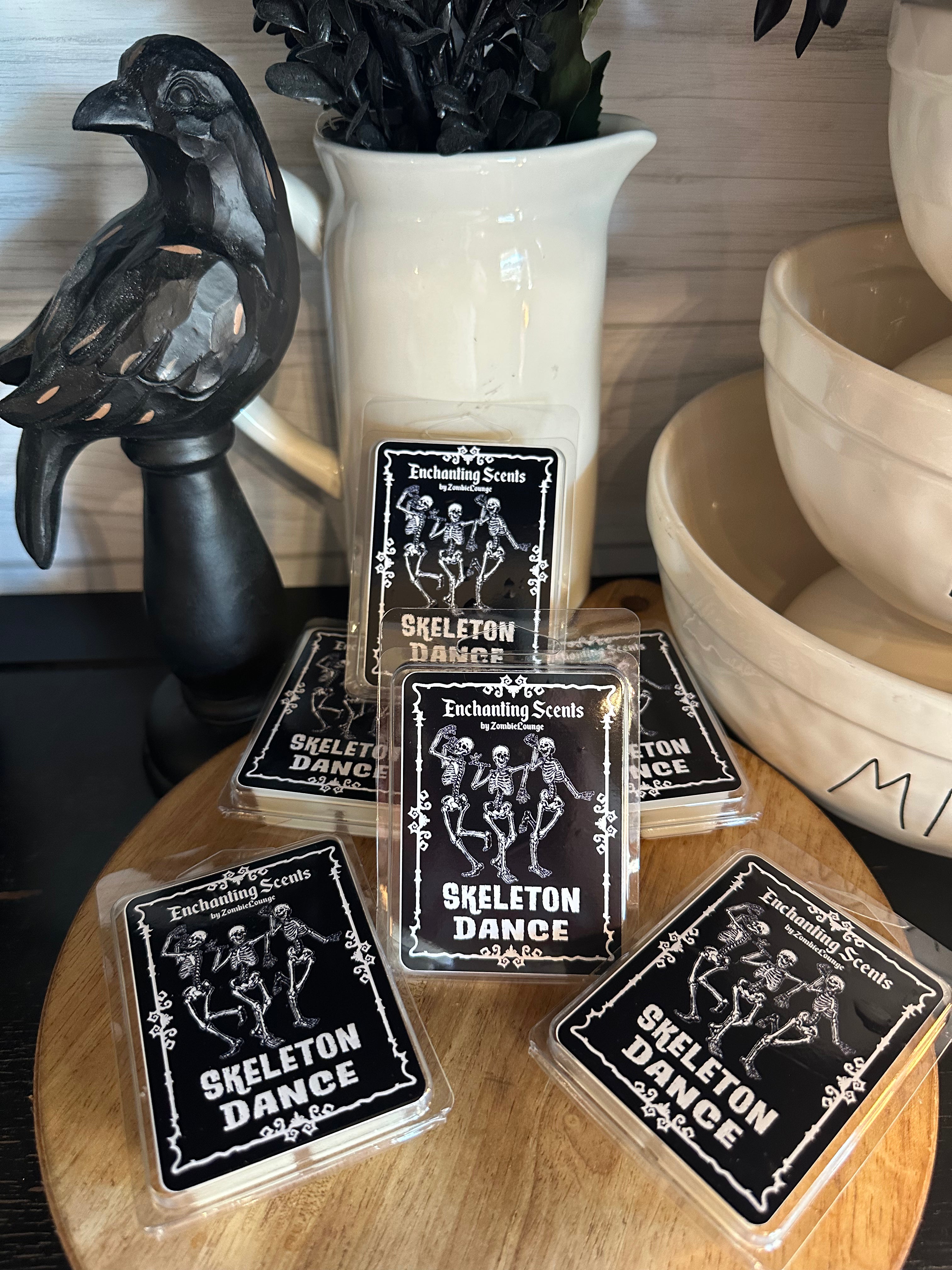 Skeleton Dance Wax Melts - Halloween Scary Scented Wax Cubes for Warmers, Perfect for Spooky Home Decor & Party Ambiance