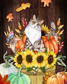 Thanksgiving Pumpkin Farmhouse Cats